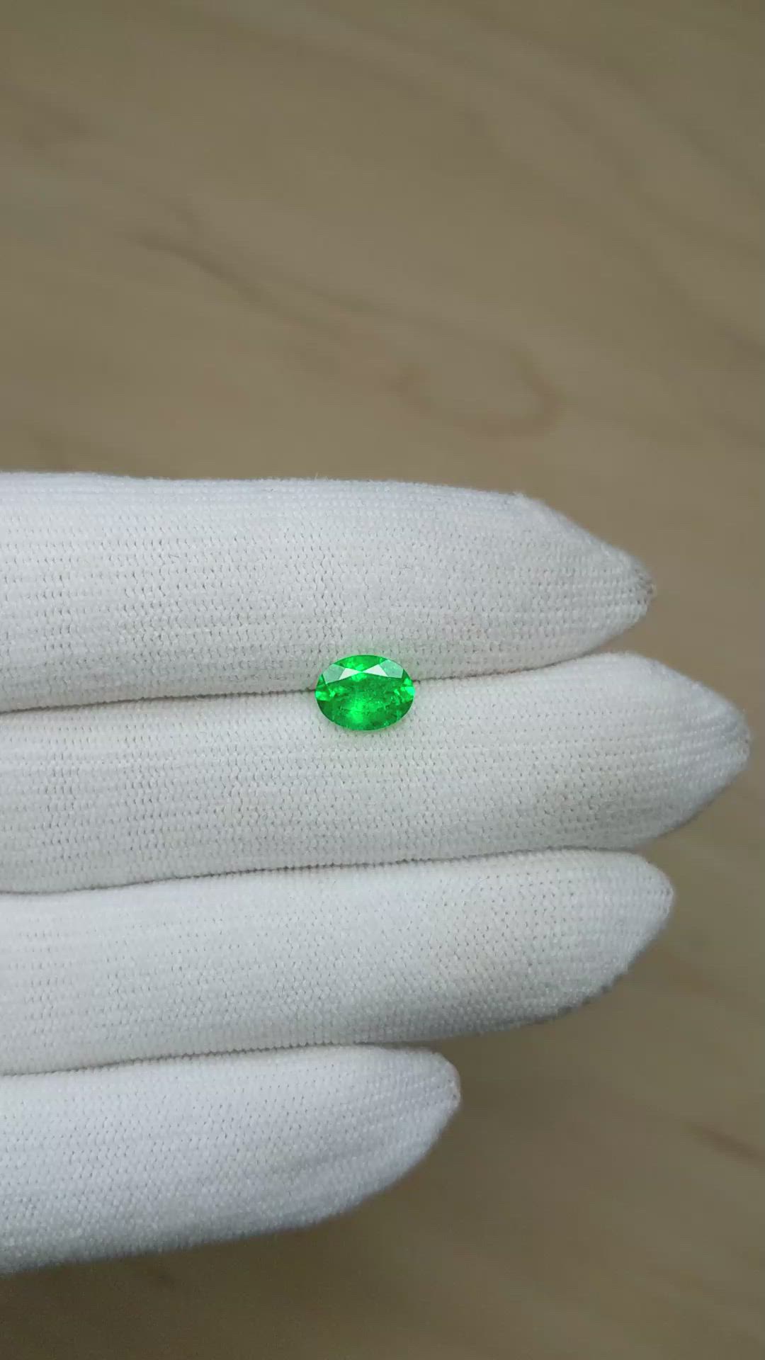 1.05 Ct. Emerald from Colombia Size Video