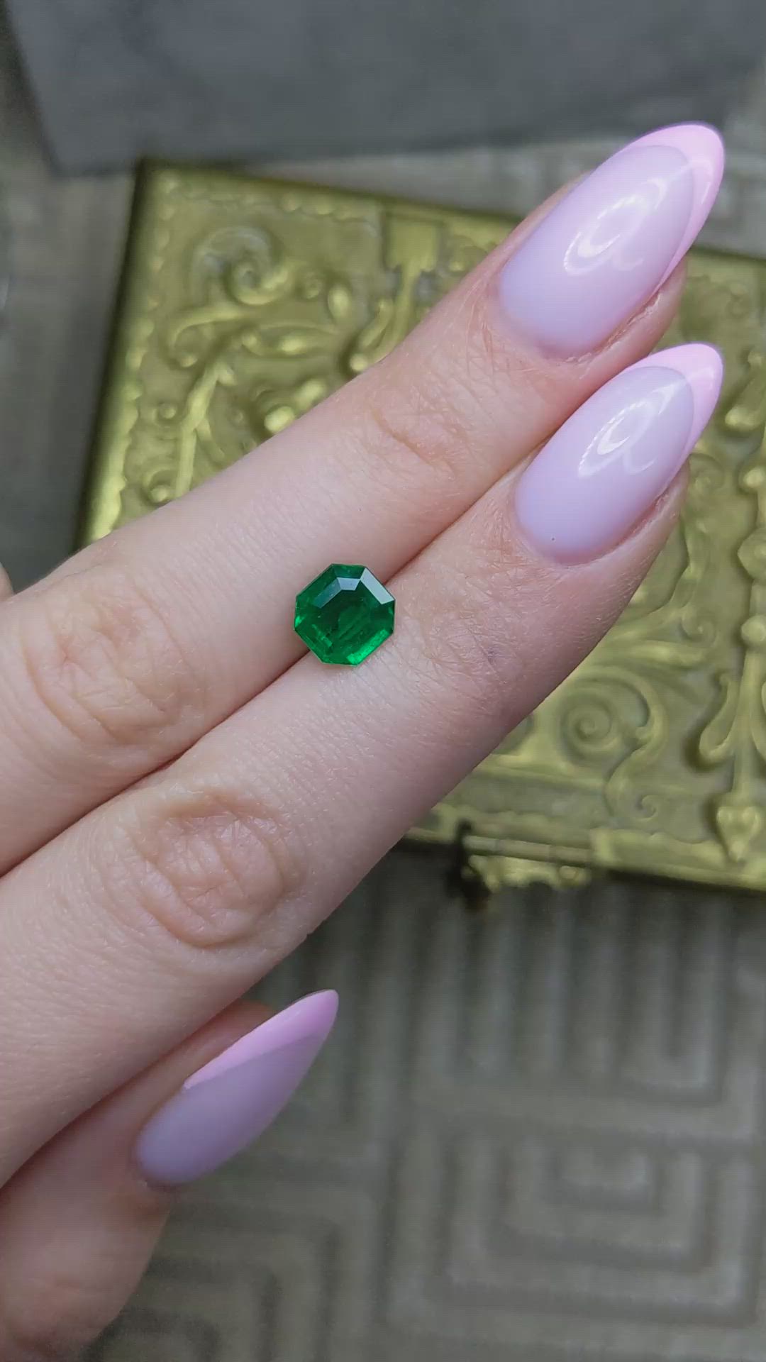 1.52 Ct. Emerald from Colombia Size Video