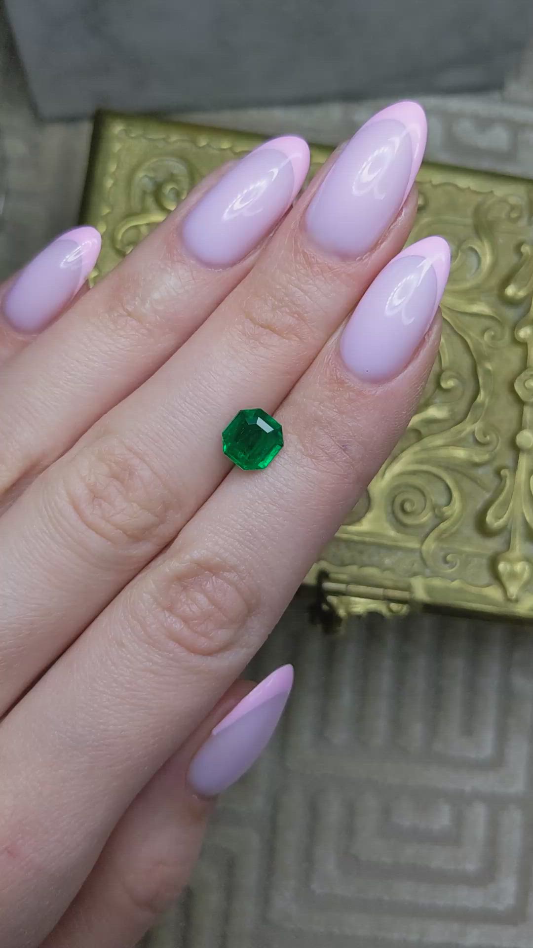 1.52 Ct. Emerald from Colombia Size Video