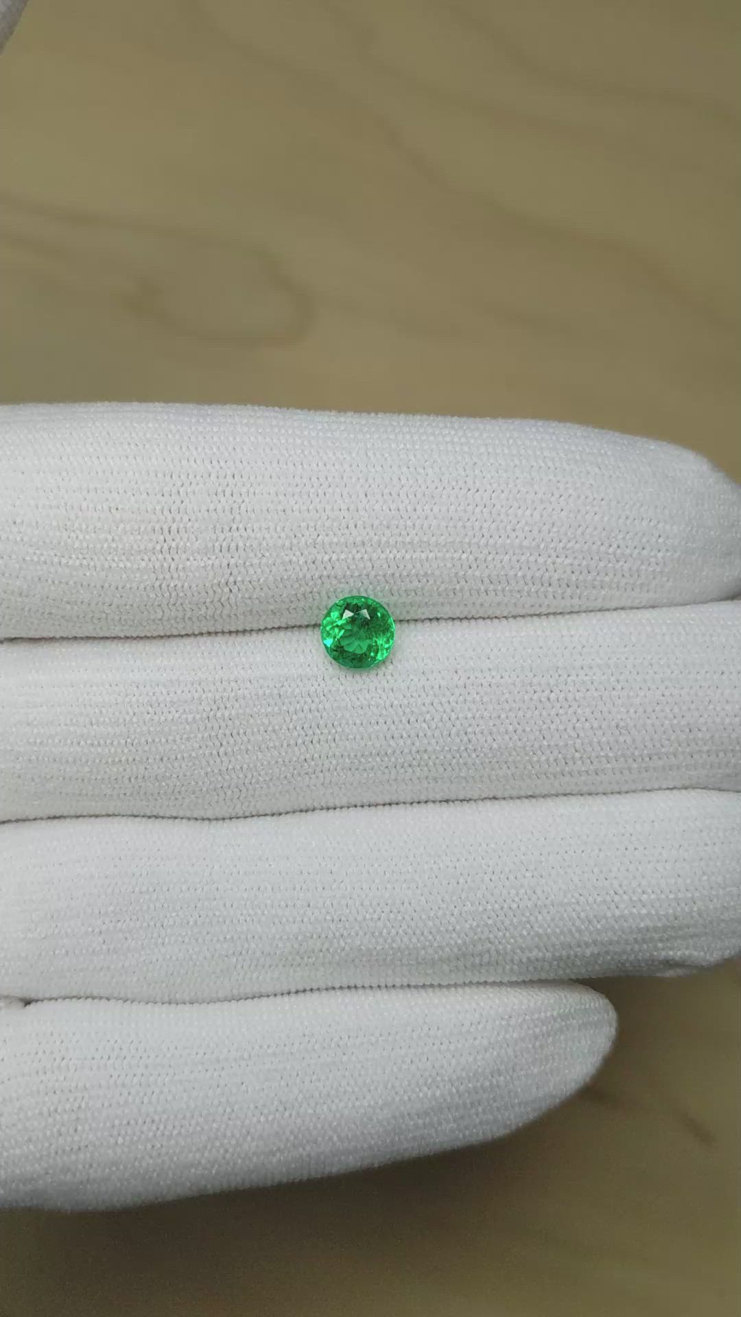1.08 Ct. Emerald from Zambia Size Video
