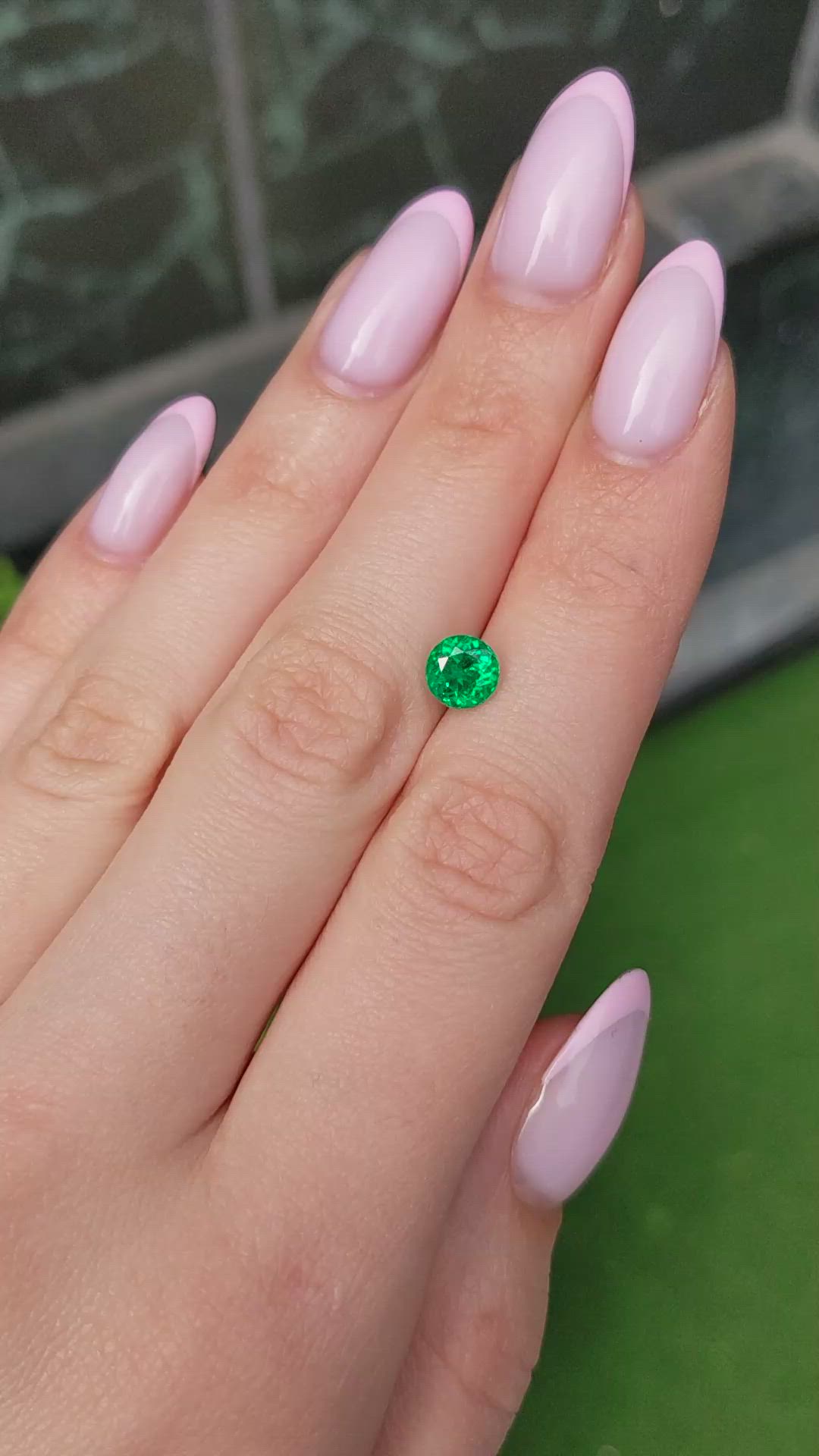 1.08 Ct. Emerald from Zambia Size Video