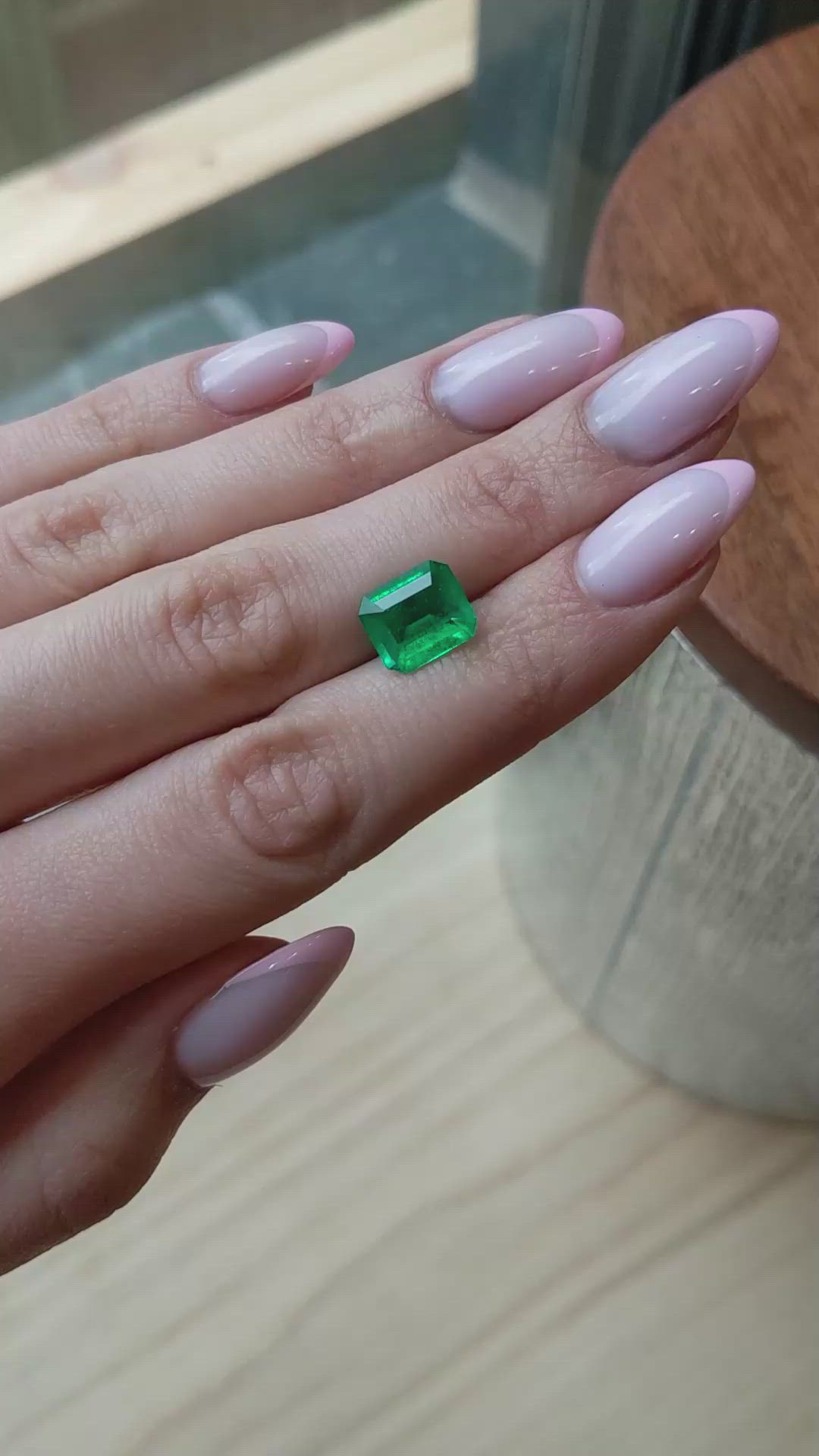 2.92 Ct. Emerald from Colombia Size Video
