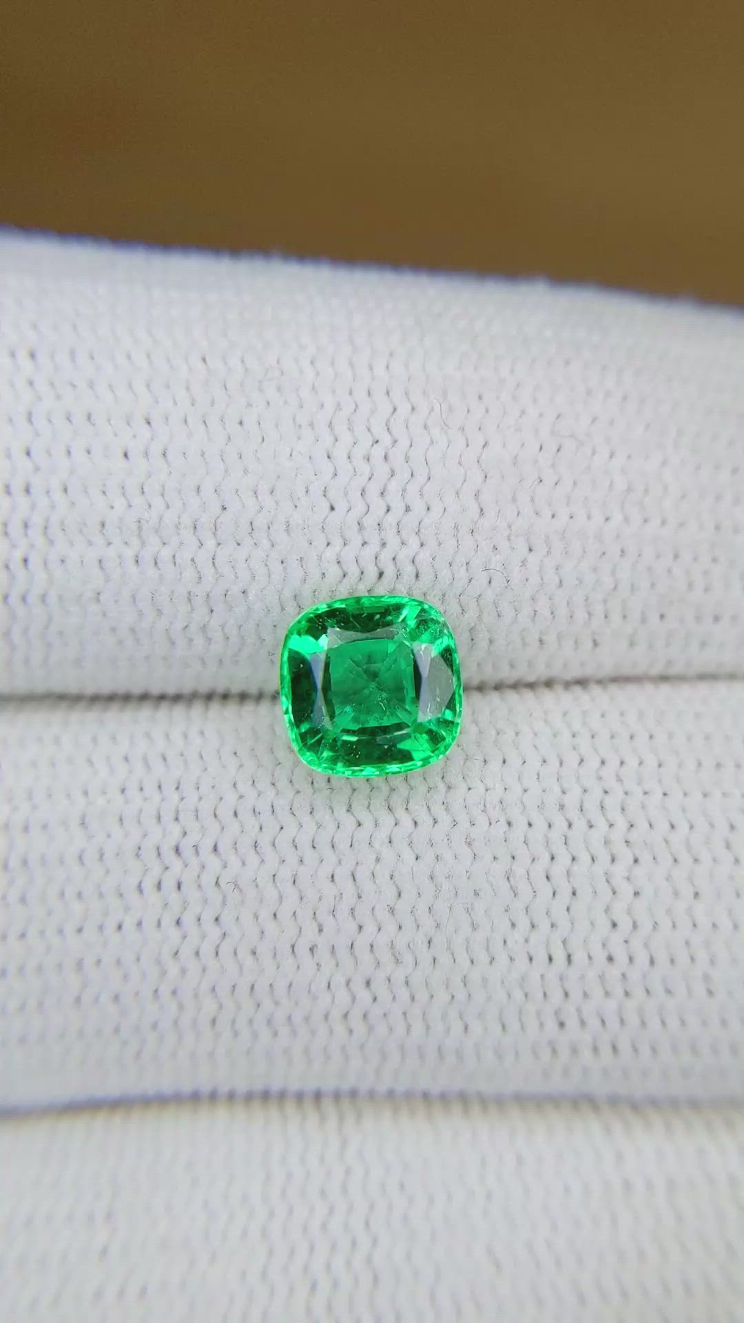 1.56 Ct. Emerald from Zambia Size Video