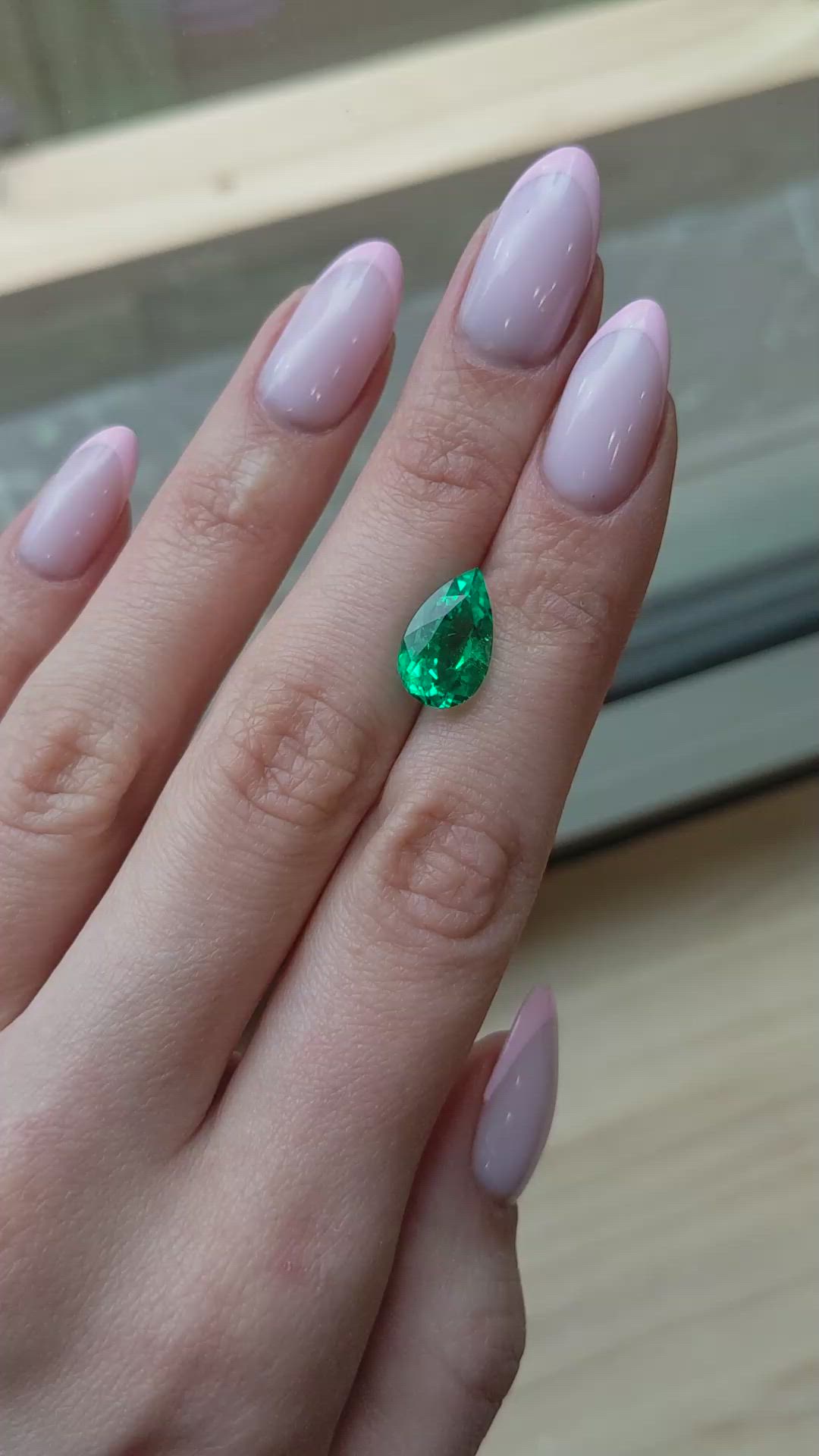 3.88 Ct. Emerald from Colombia Size Video