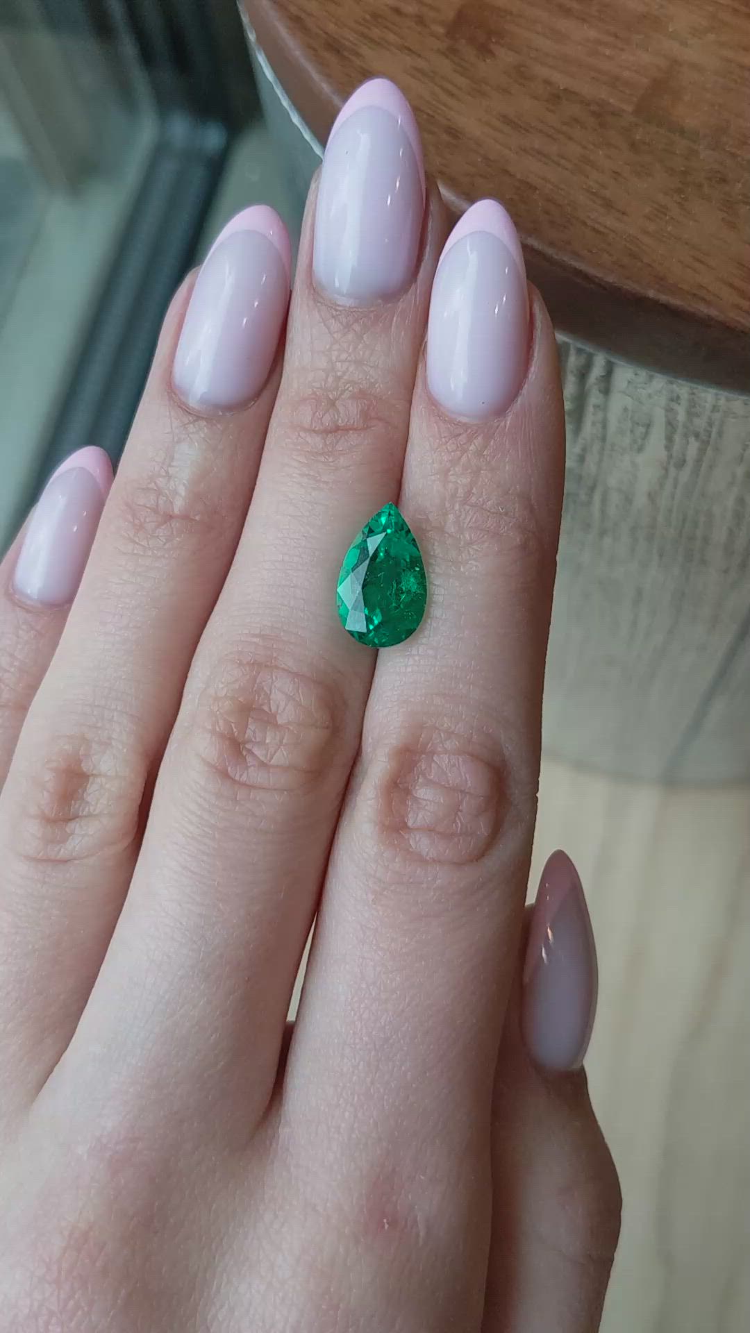 3.88 Ct. Emerald from Colombia Size Video