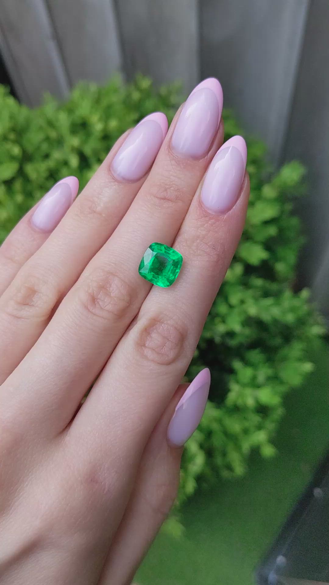 5.03 Ct. Emerald from Zambia Size Video