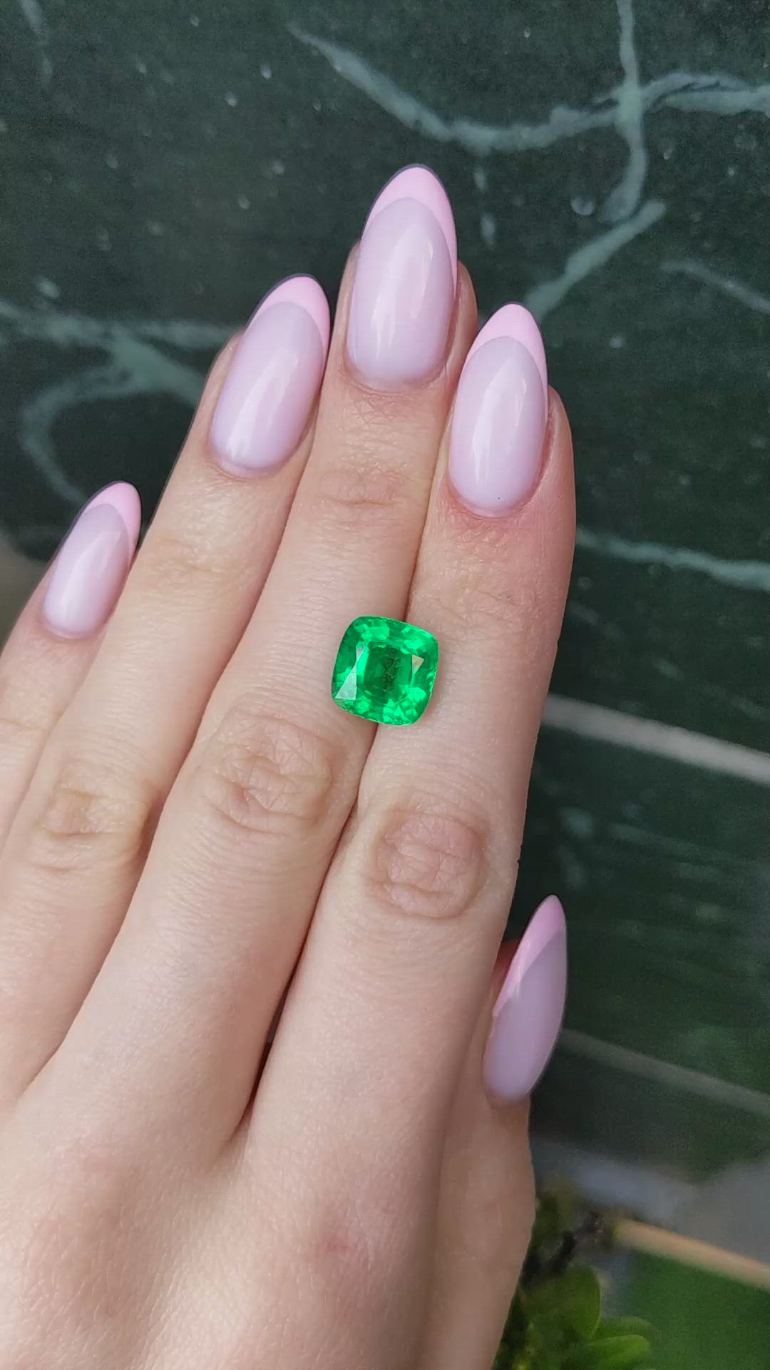 5.03 Ct. Emerald from Zambia Size Video