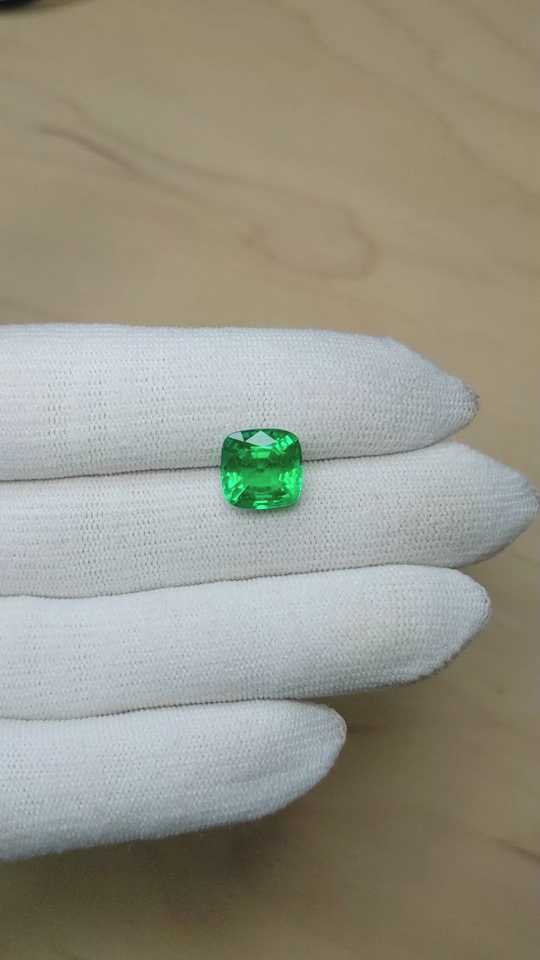 5.03 Ct. Emerald from Zambia Size Video