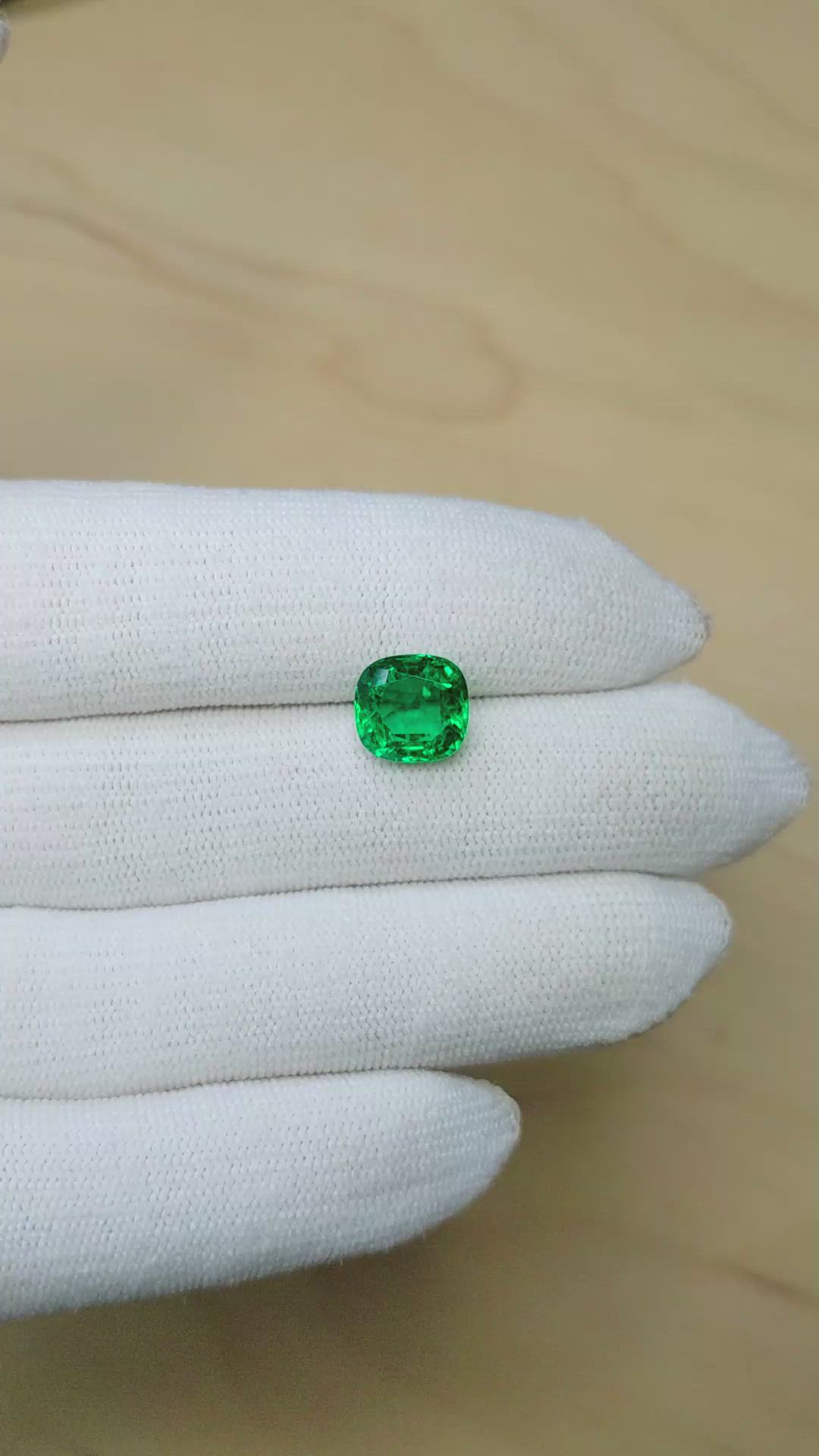 3.34 Ct. Emerald from Zambia Size Video