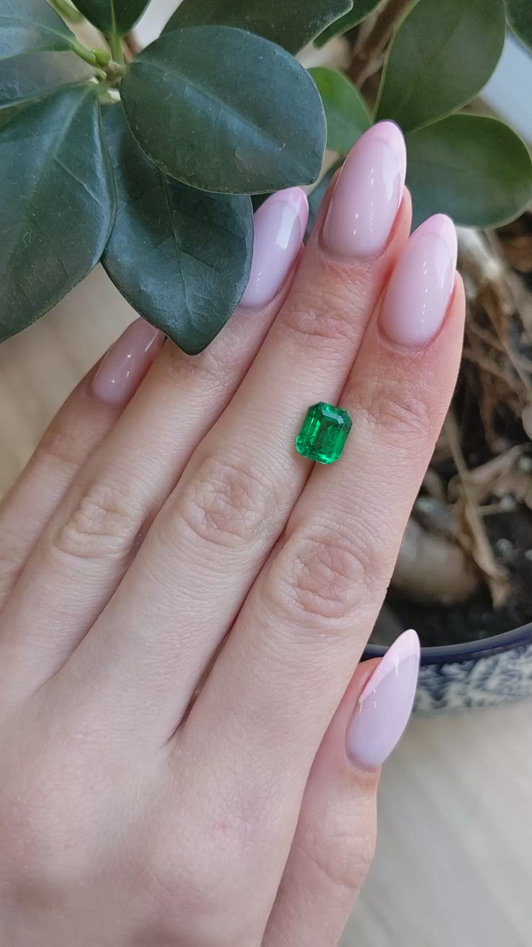 2.83 Ct. Emerald from Zambia Size Video