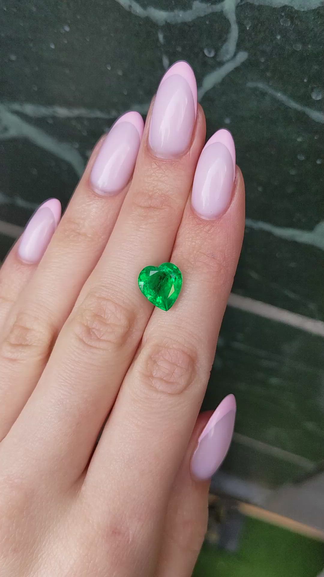 4.18 Ct. Emerald from Zambia Size Video