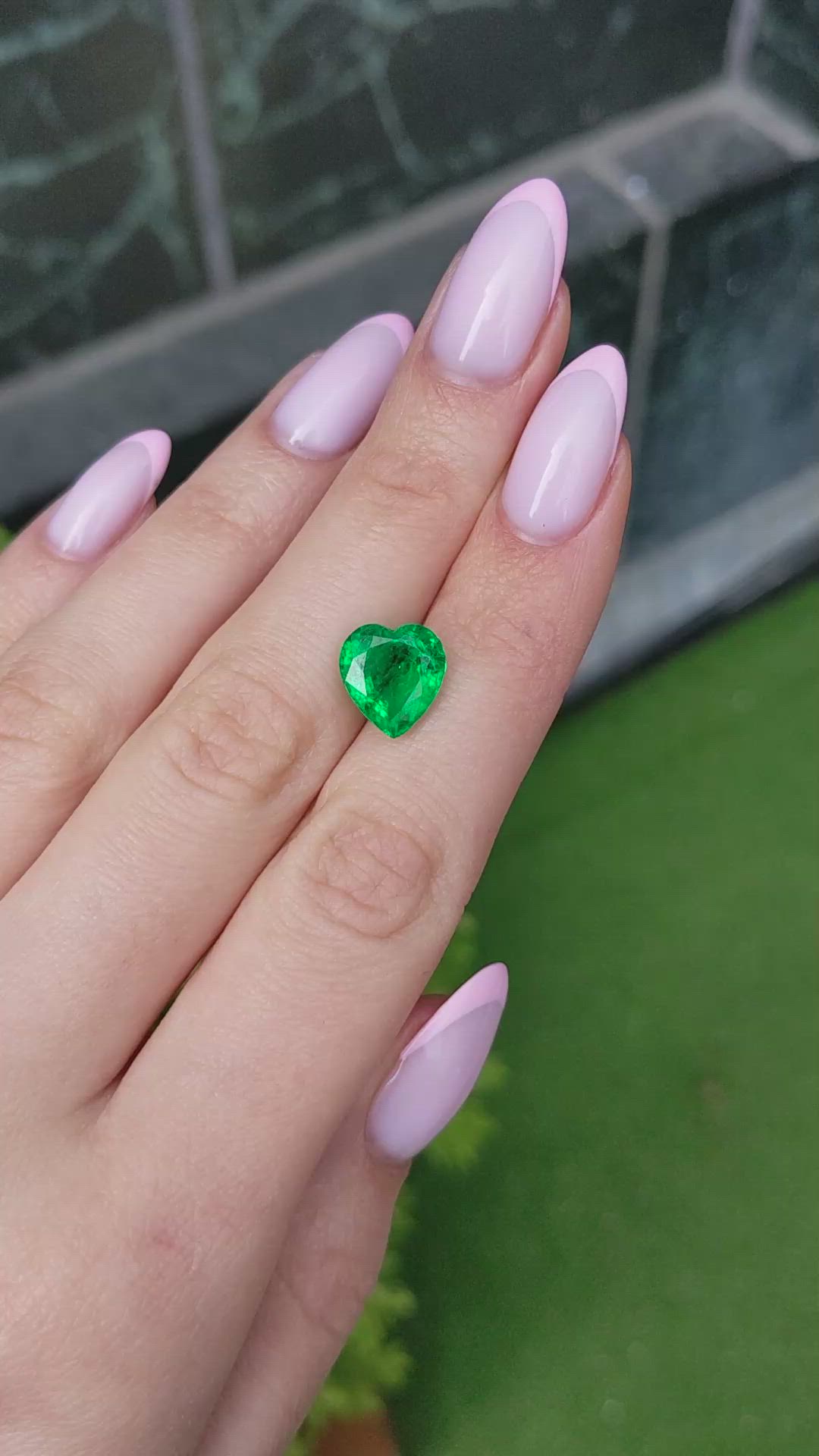 4.18 Ct. Emerald from Zambia Size Video