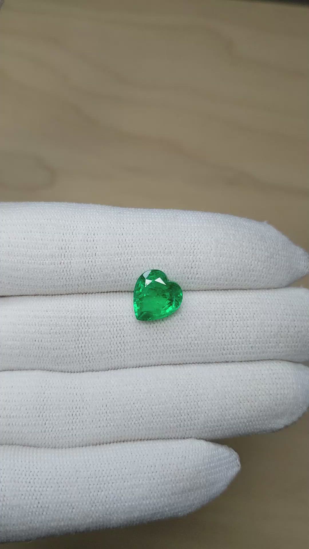 4.18 Ct. Emerald from Zambia Size Video