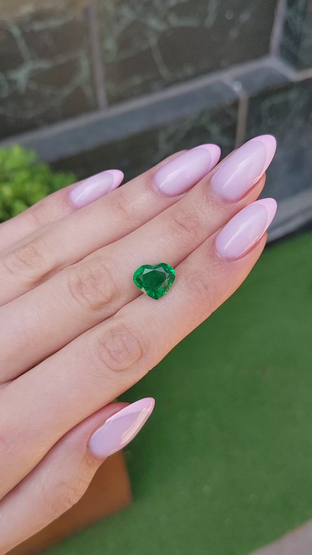 3.69 Ct. Emerald from Zambia Size Video