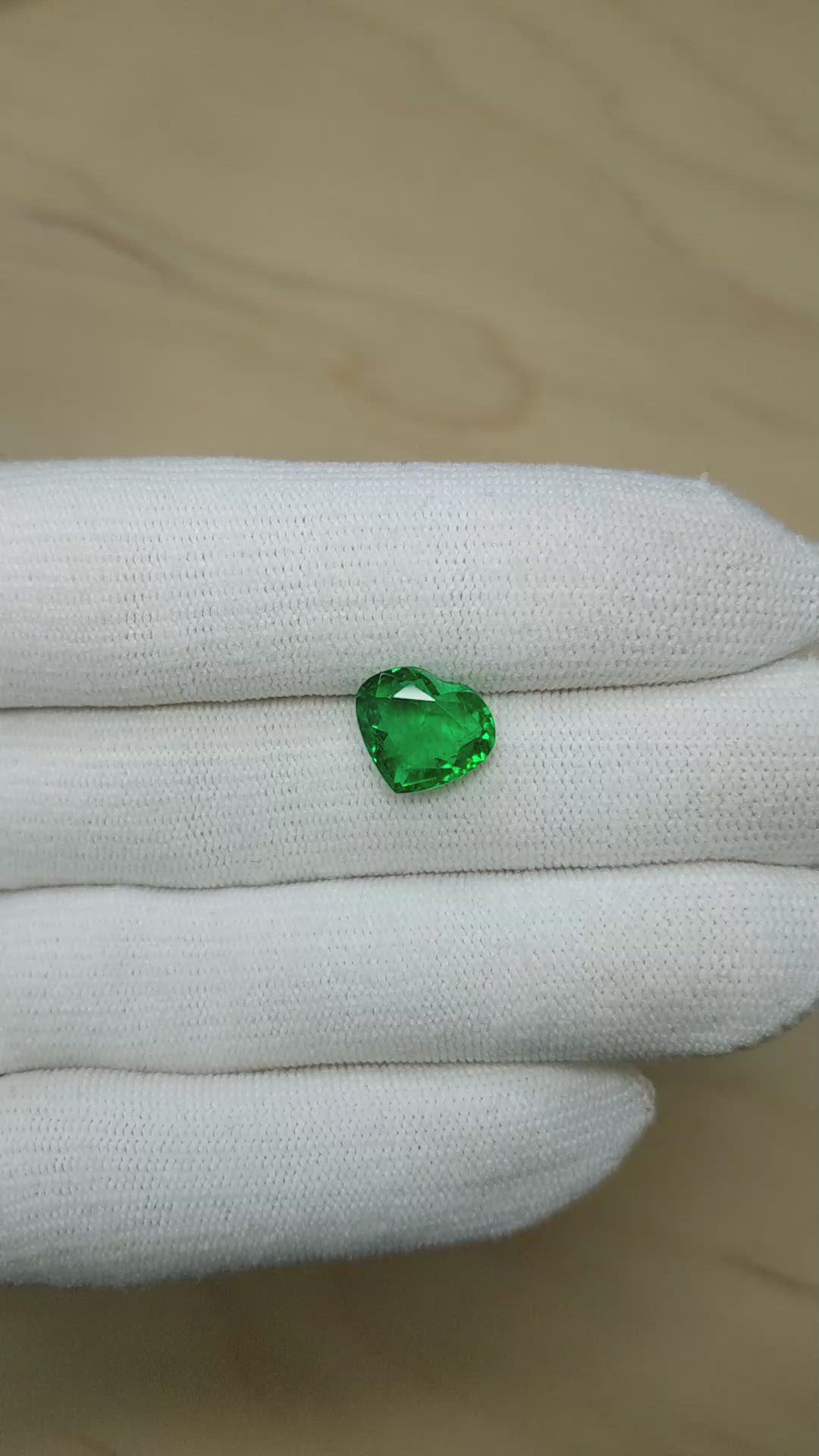 3.69 Ct. Emerald from Zambia Size Video