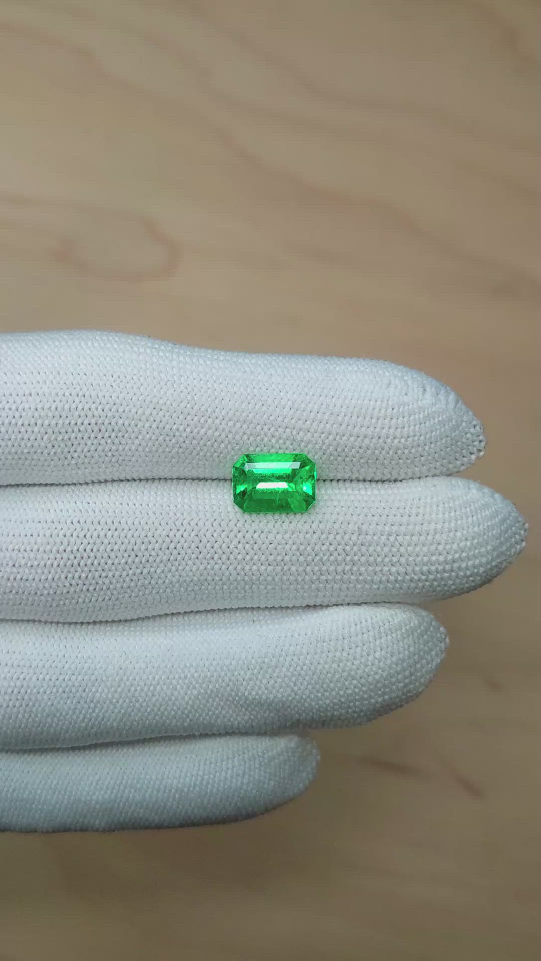 2.55 Ct. Emerald from Colombia Size Video
