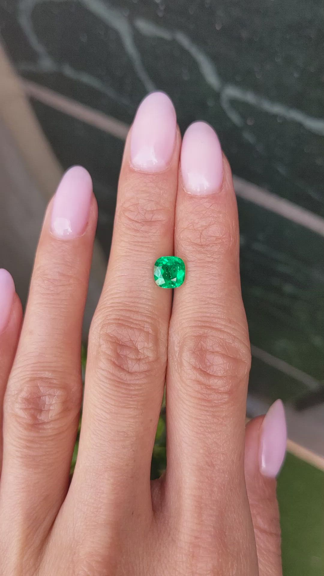 1.27 Ct. Emerald from Colombia Size Video