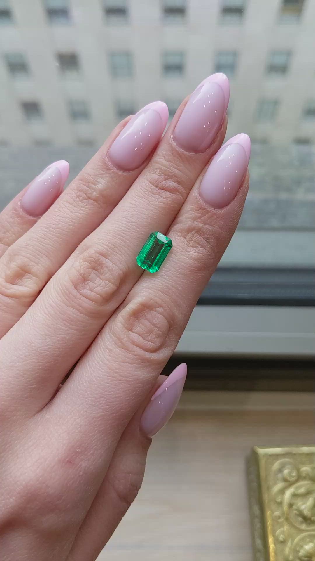 2.79 Ct. Emerald from Colombia Size Video