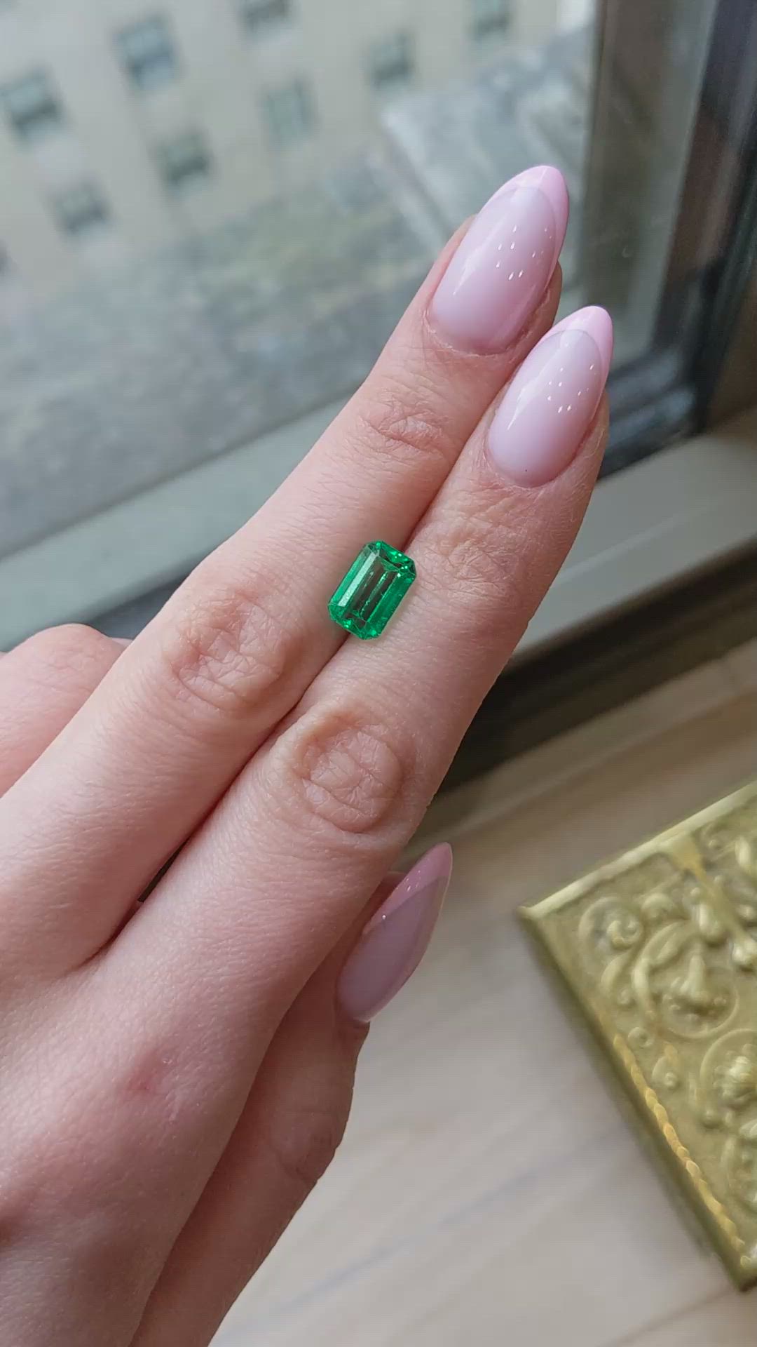 2.79 Ct. Emerald from Colombia Size Video