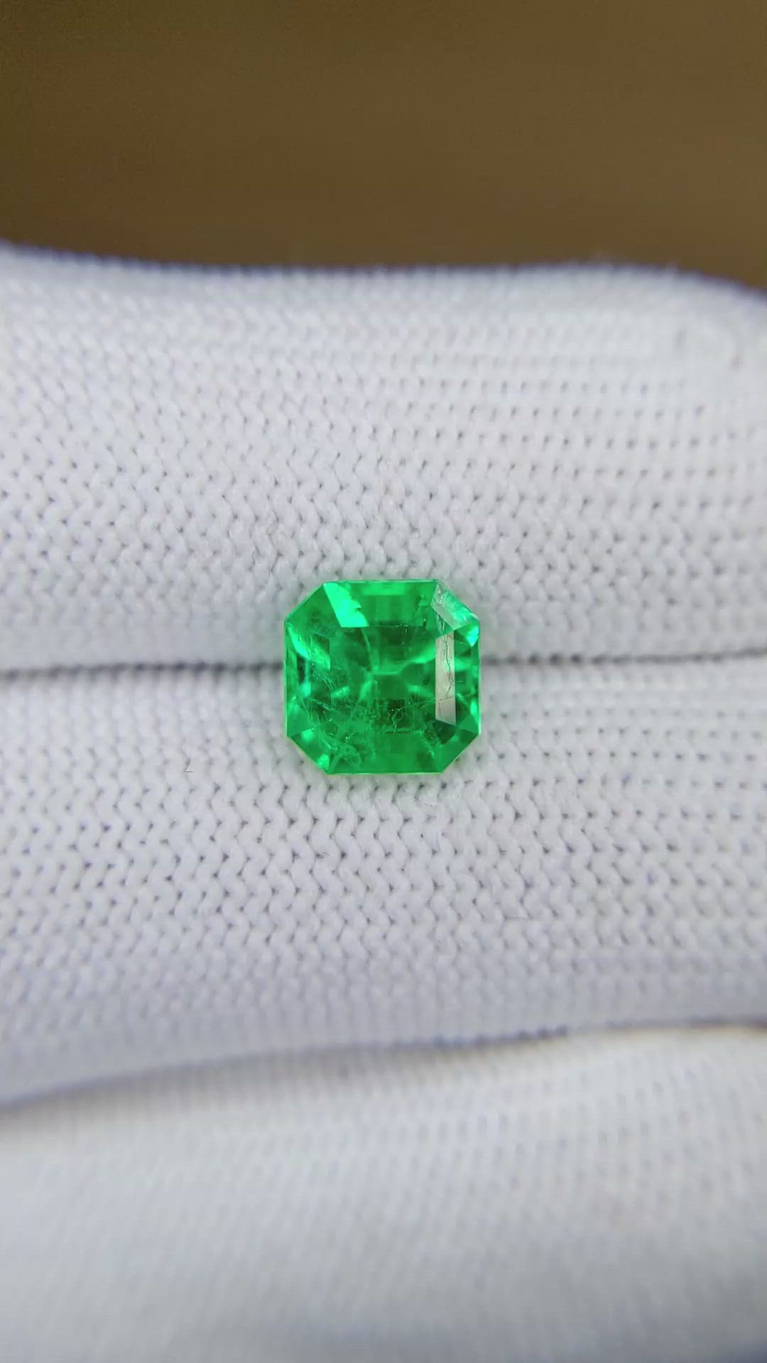 1.91 Ct. Emerald from Colombia Size Video