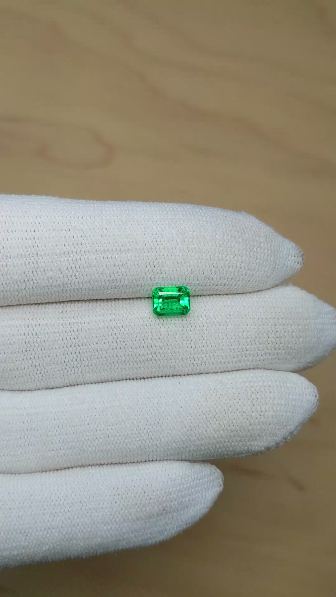 1.19 Ct. Emerald from Colombia Size Video