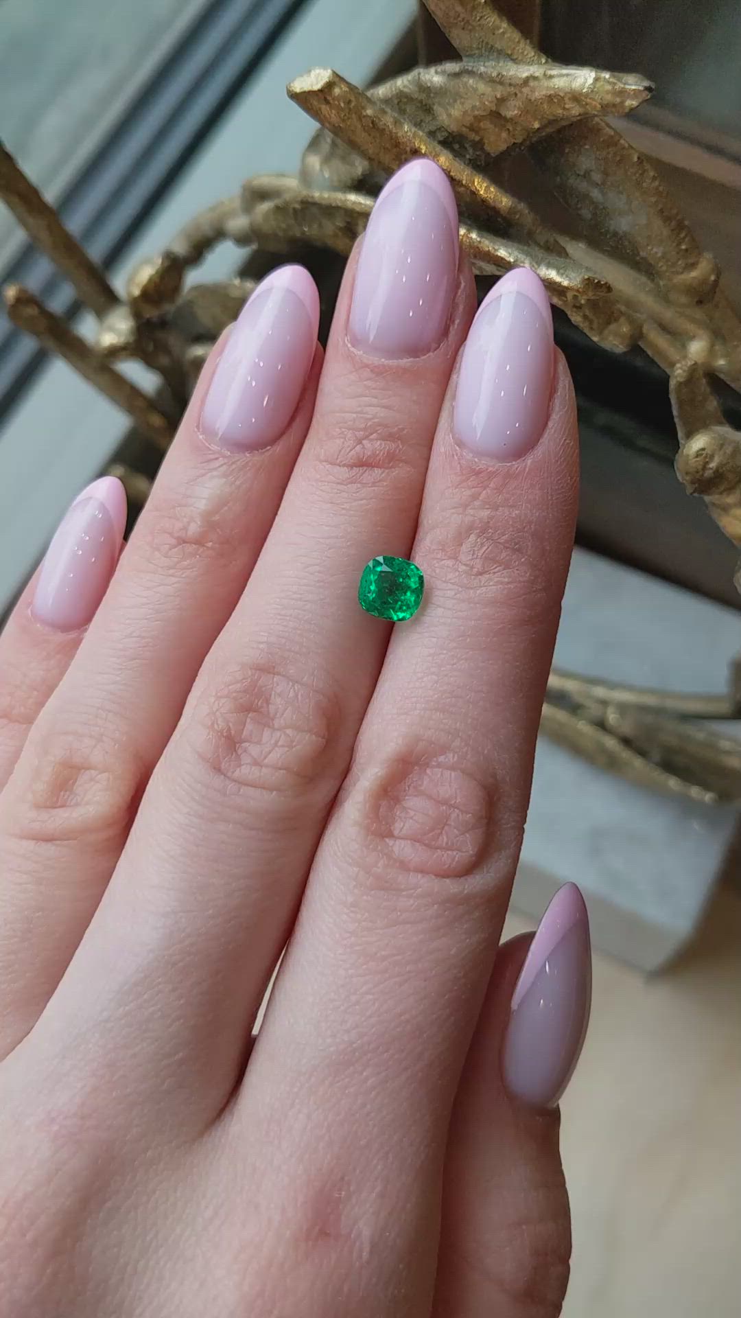 1.34 Ct. Emerald from Colombia Size Video