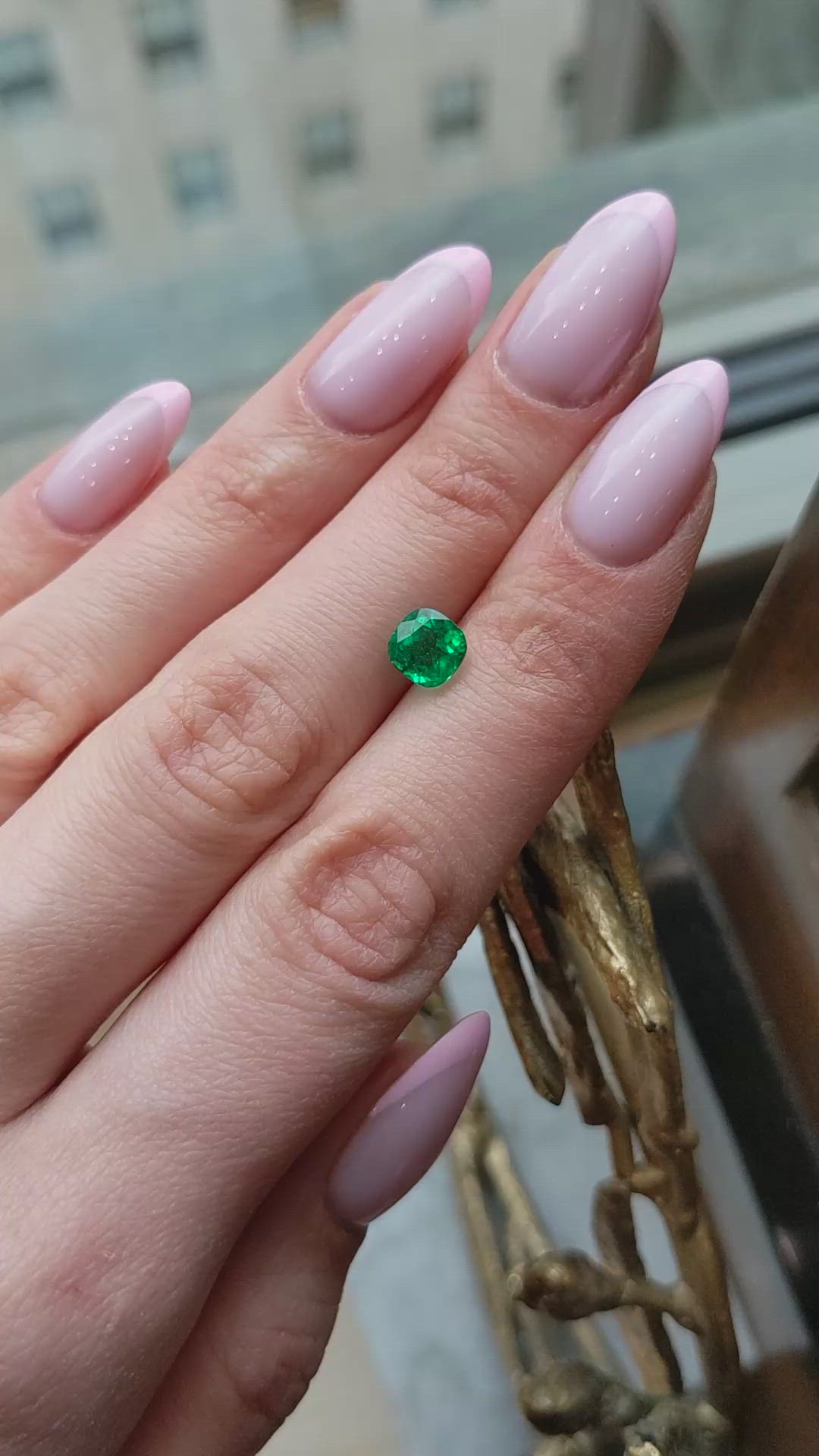 1.34 Ct. Emerald from Colombia Size Video