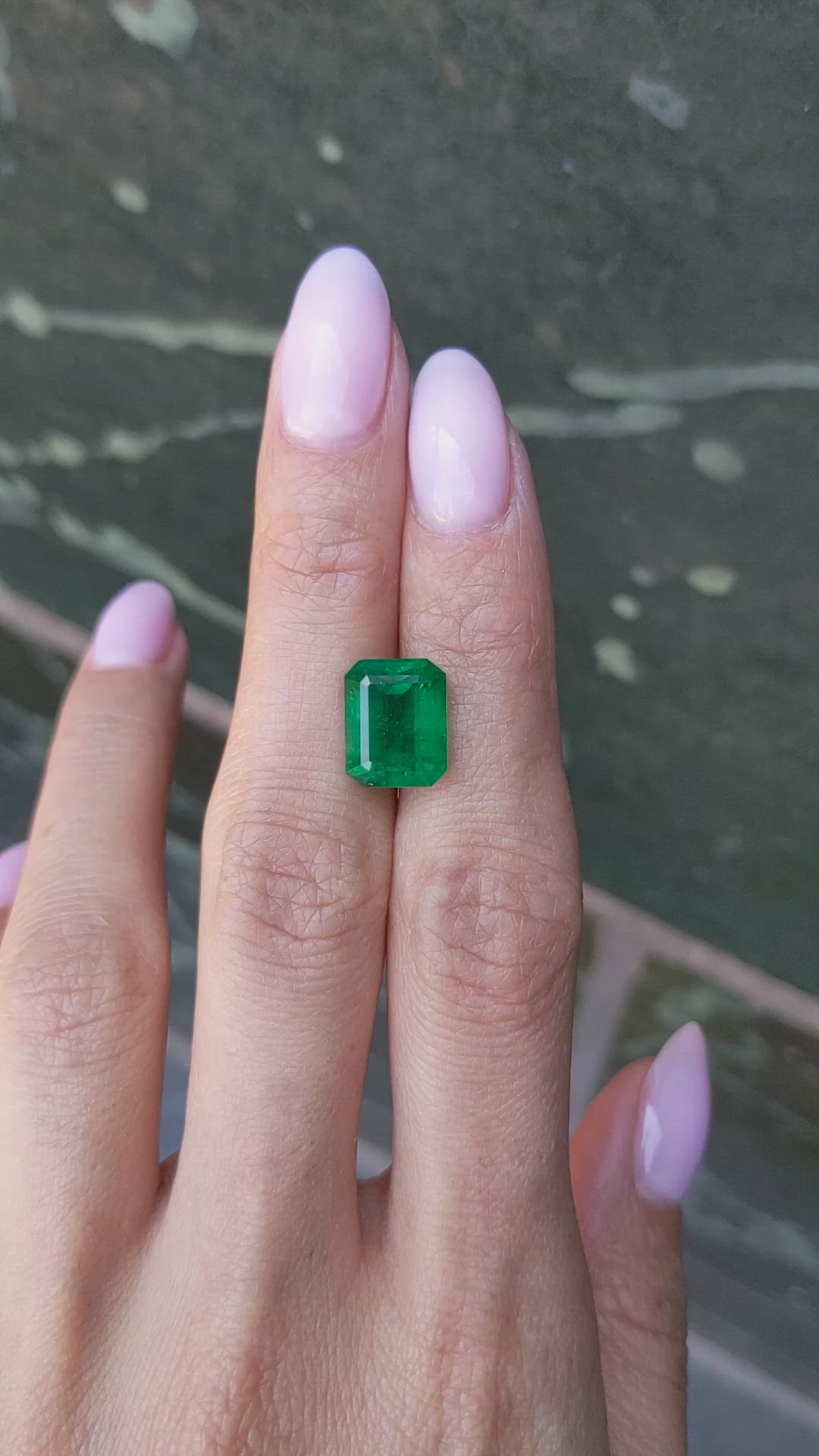 5.88 Ct. Emerald from Zambia Size Video