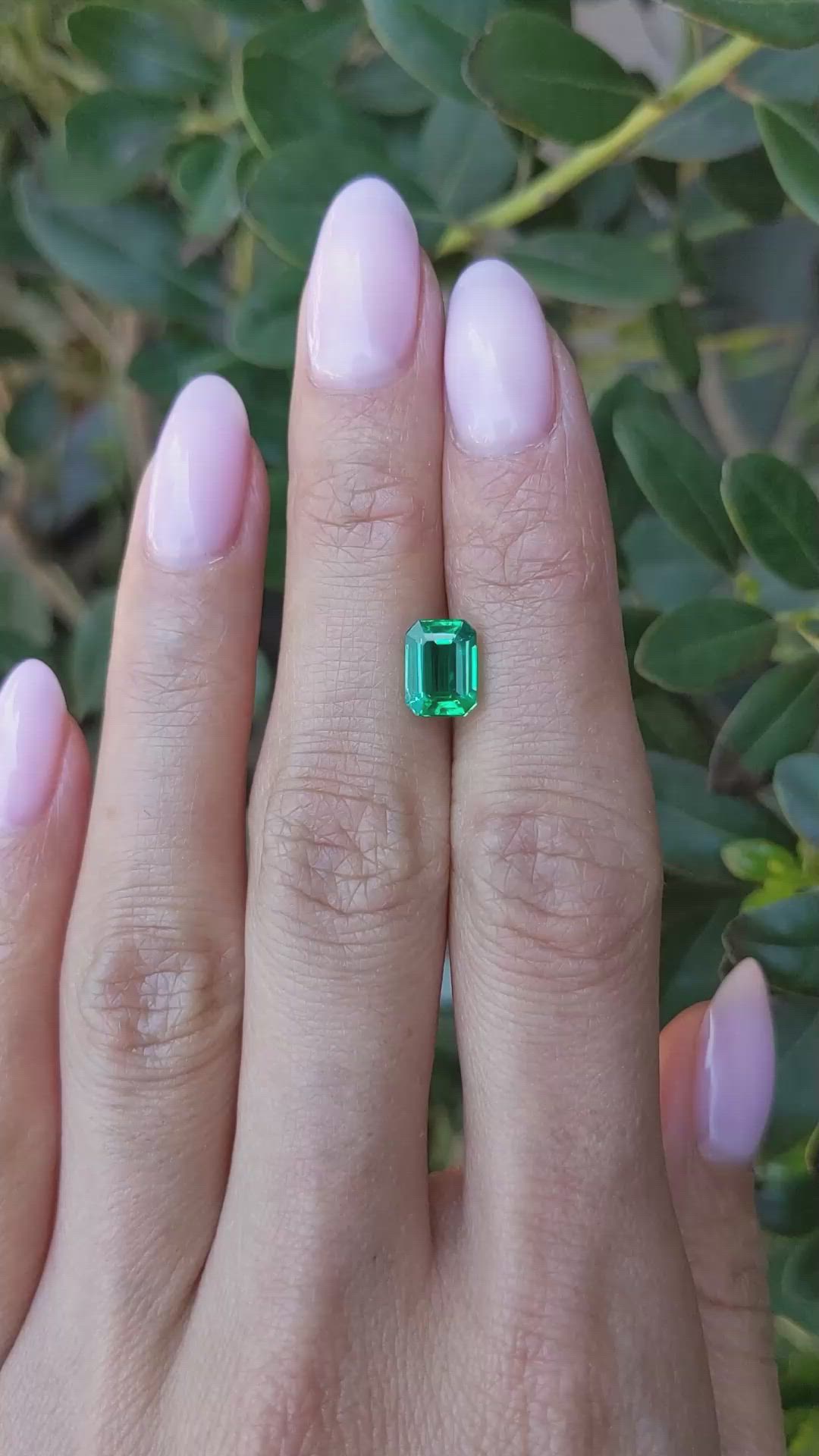 1.54 Ct. Emerald from Zambia Size Video