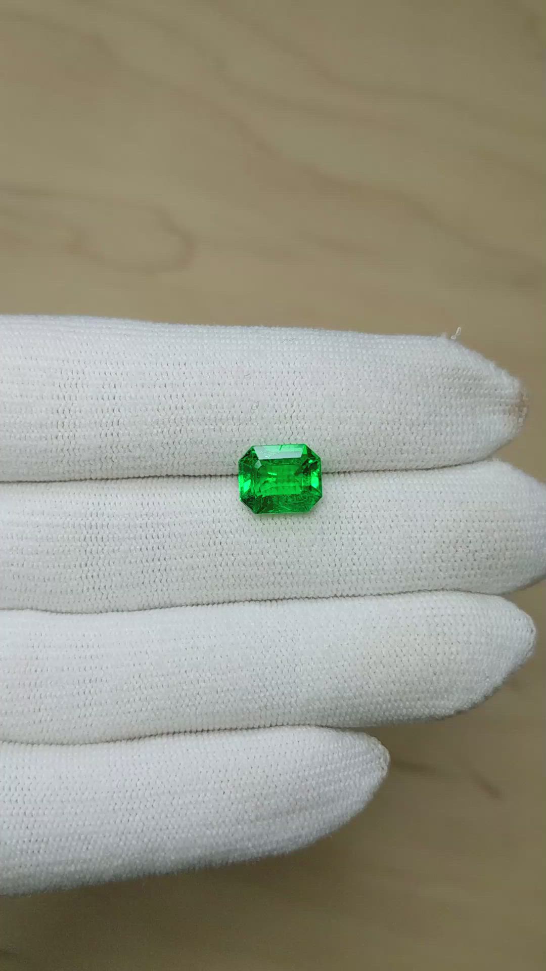 3.20 Ct. Emerald from Zambia Size Video