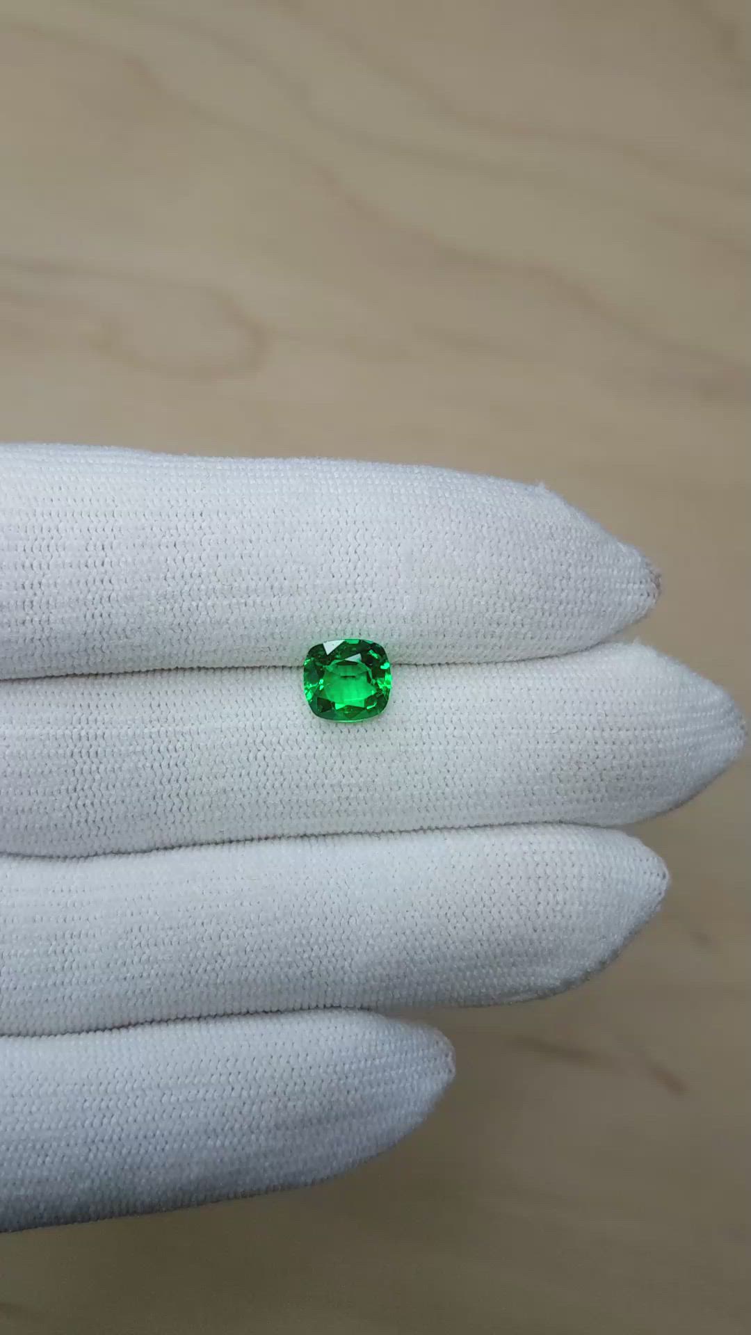 1.63 Ct. Emerald from Zambia Size Video