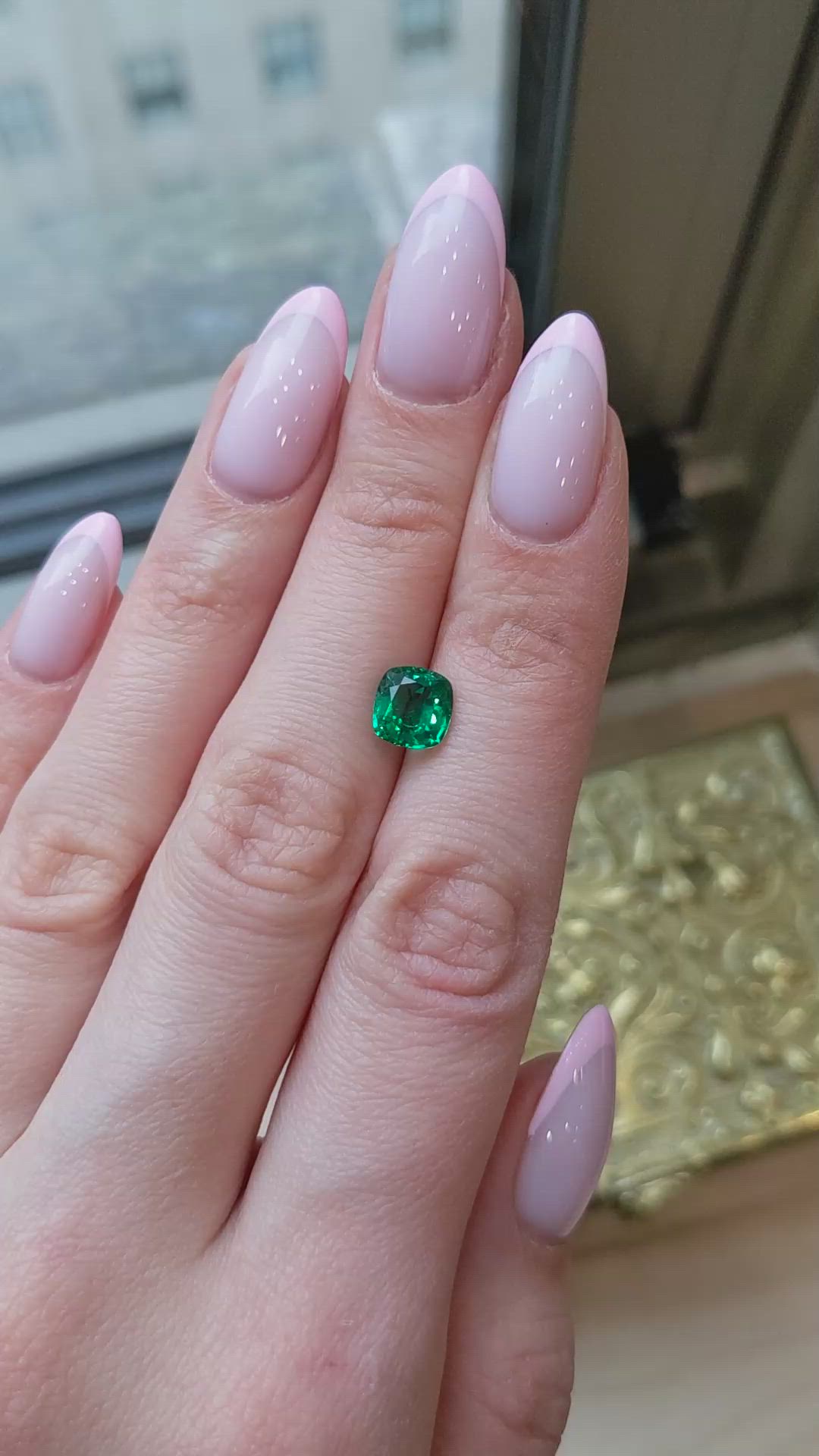 1.63 Ct. Emerald from Zambia Size Video