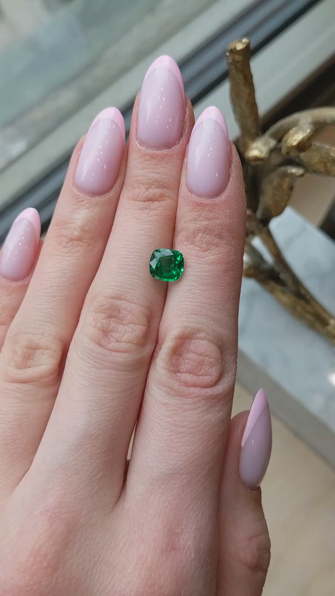 1.63 Ct. Emerald from Zambia Size Video