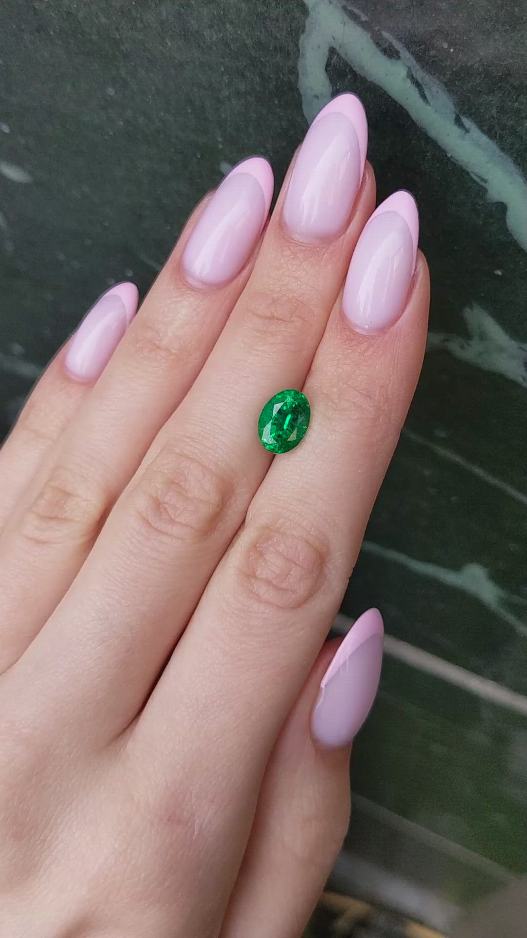 5.49 Ct. Emerald from Zambia Size Video