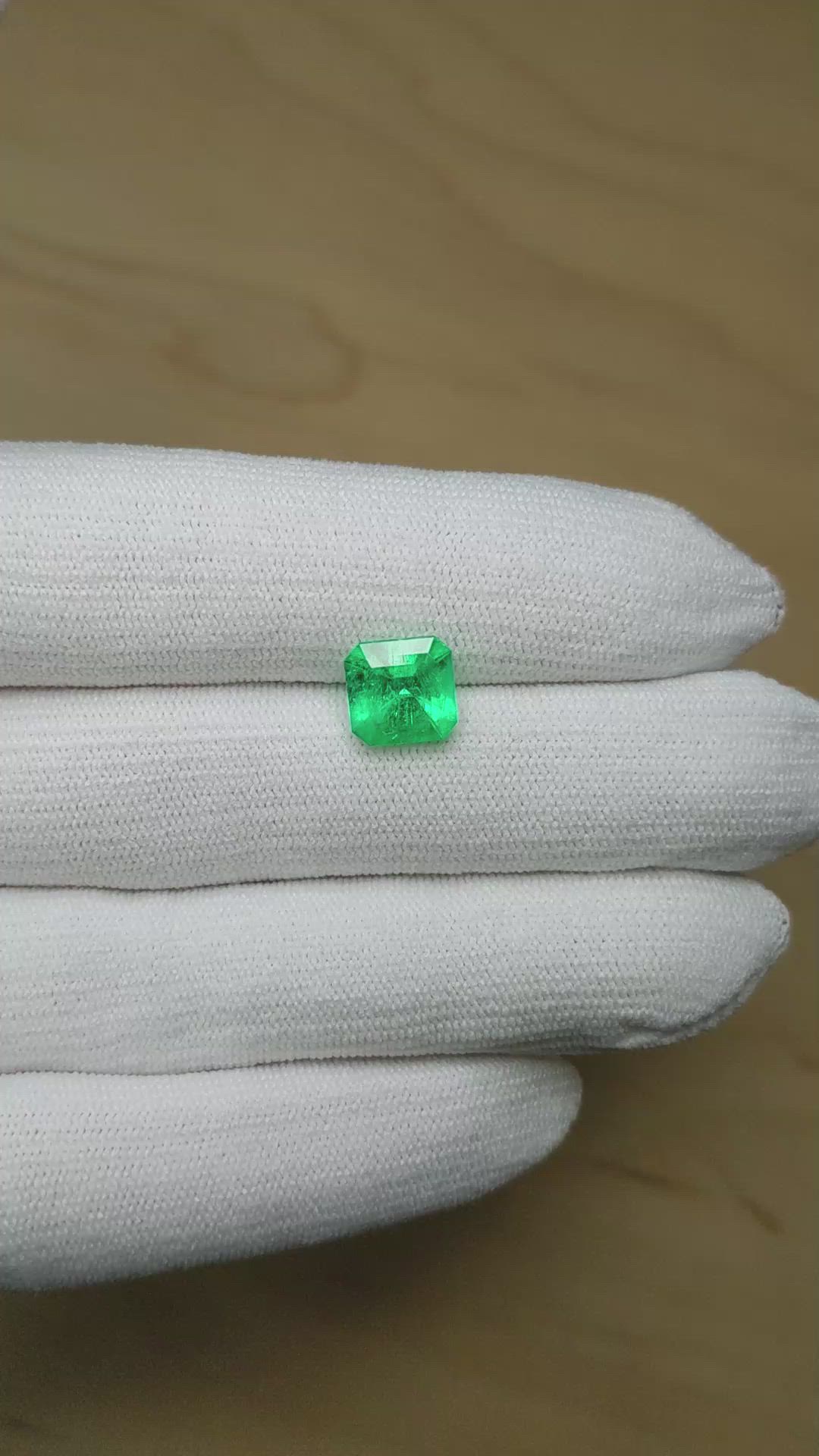 2.82 Ct. Emerald from Colombia Size Video