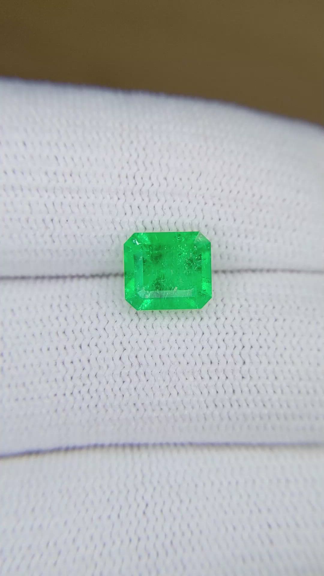 1.63 Ct. Emerald from Colombia Size Video