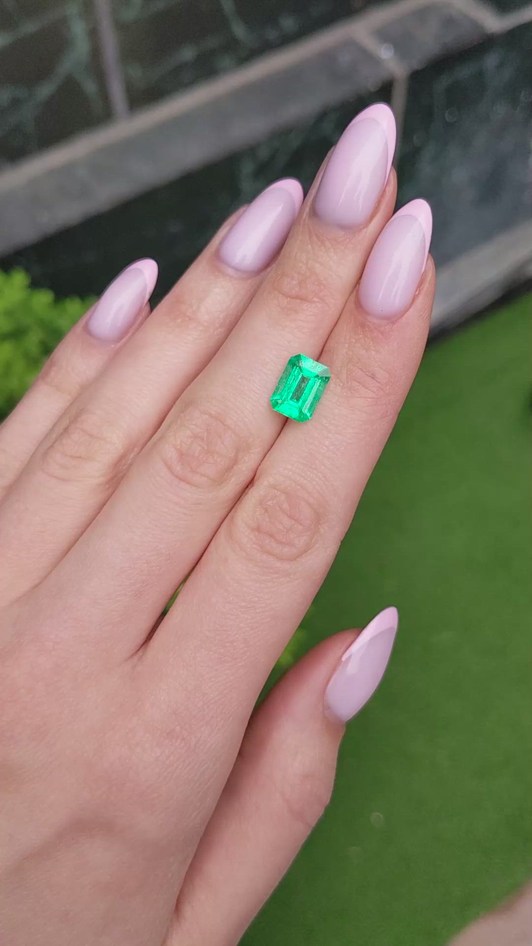 2.47 Ct. Emerald from Colombia Size Video
