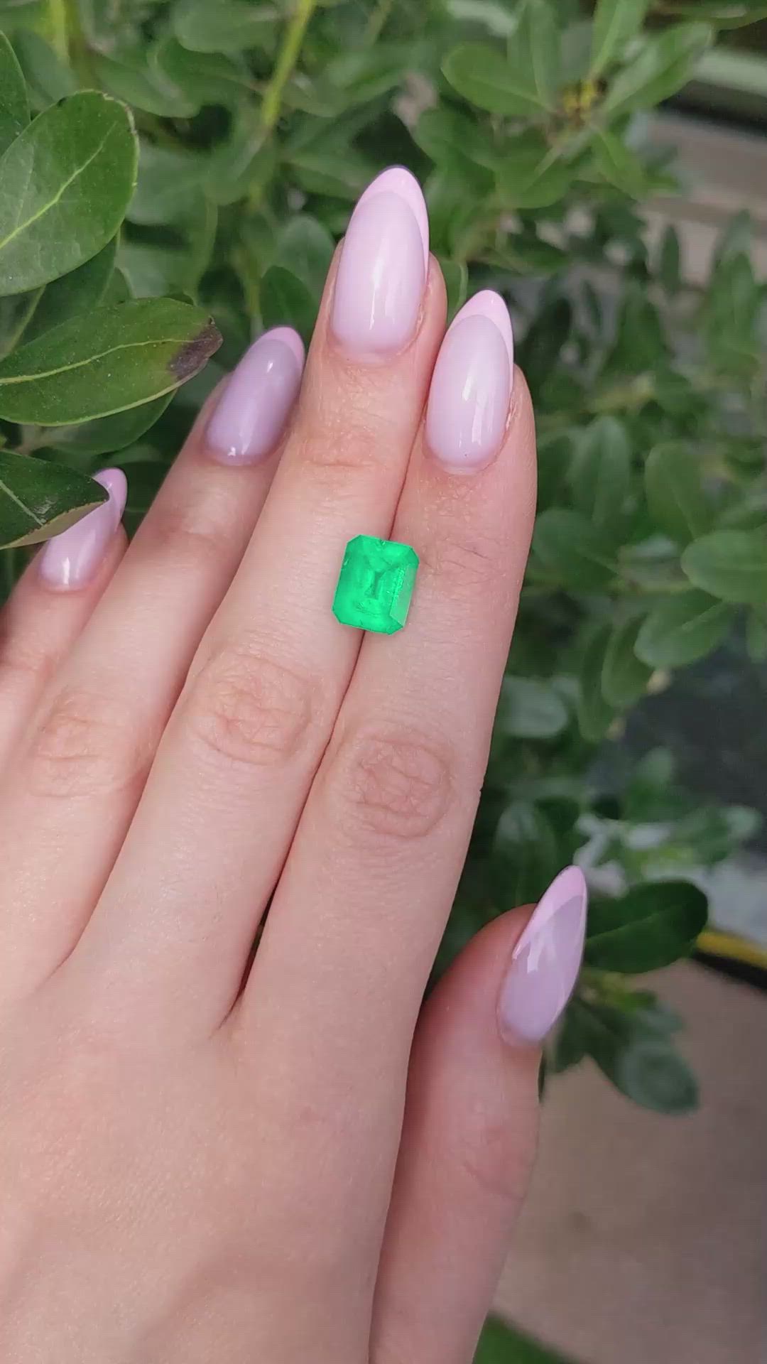 3.65 Ct. Emerald from Colombia Size Video
