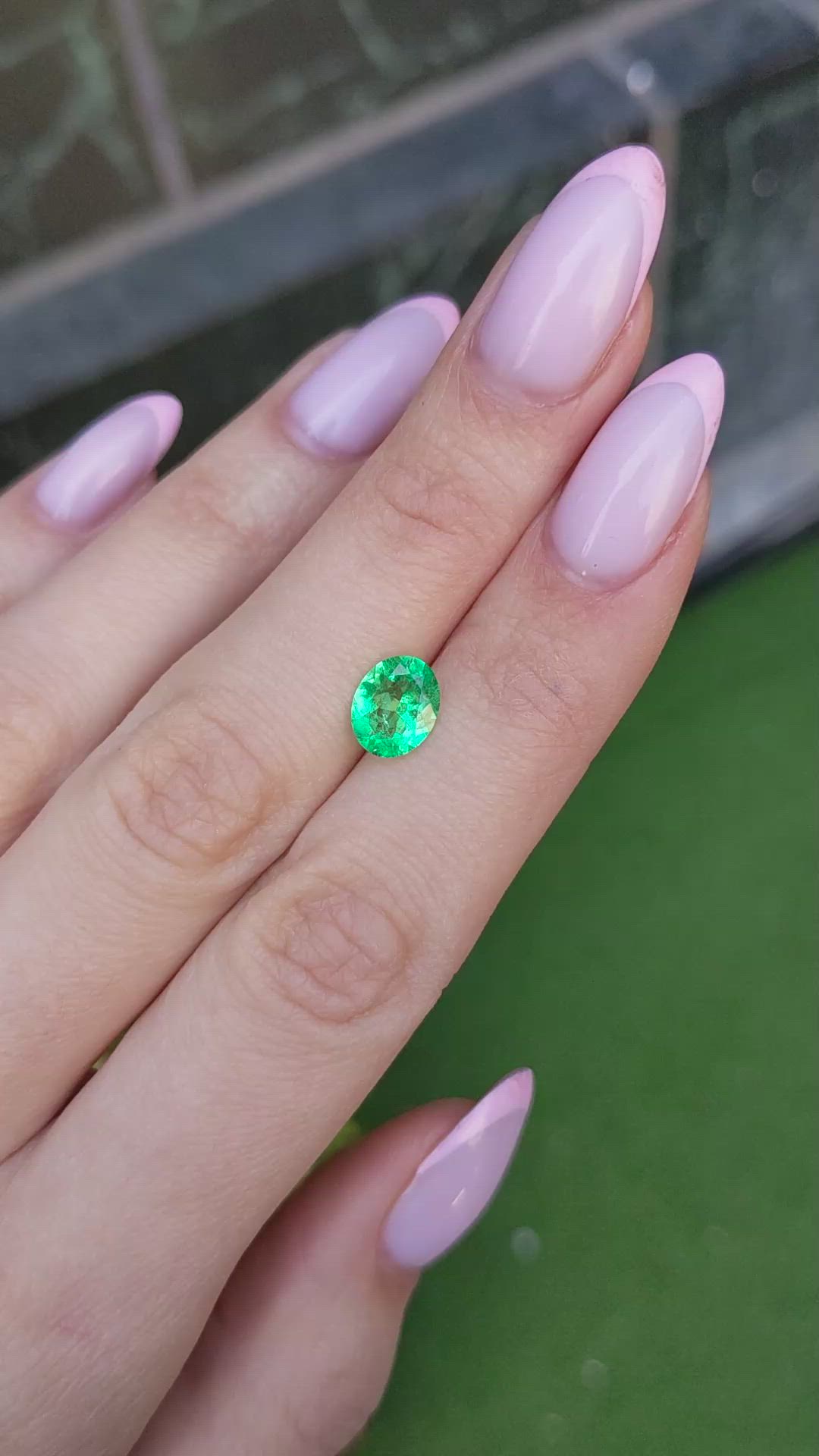 1.29 Ct. Emerald from Colombia Size Video