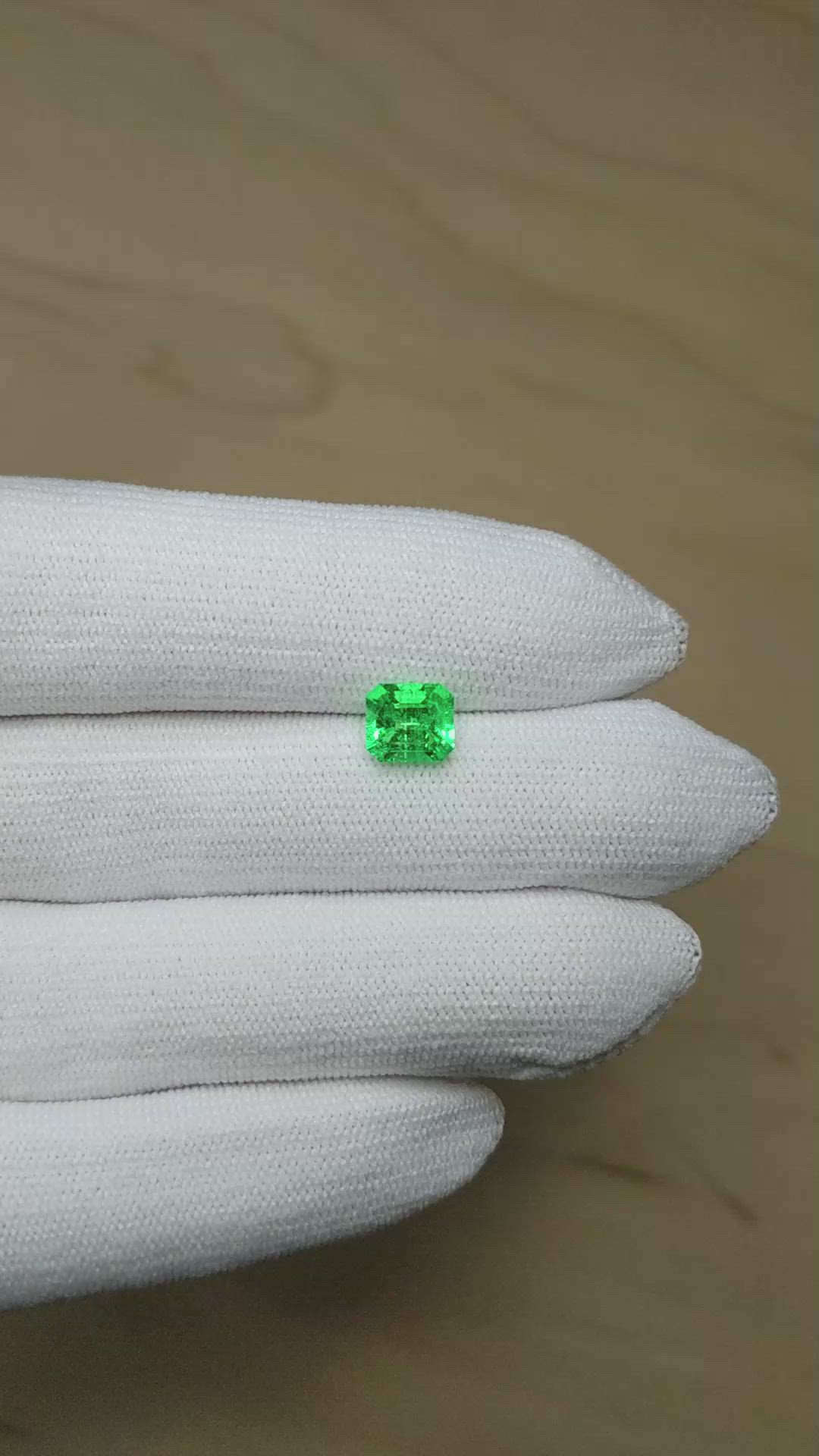 1.56 Ct. Emerald from Colombia Size Video
