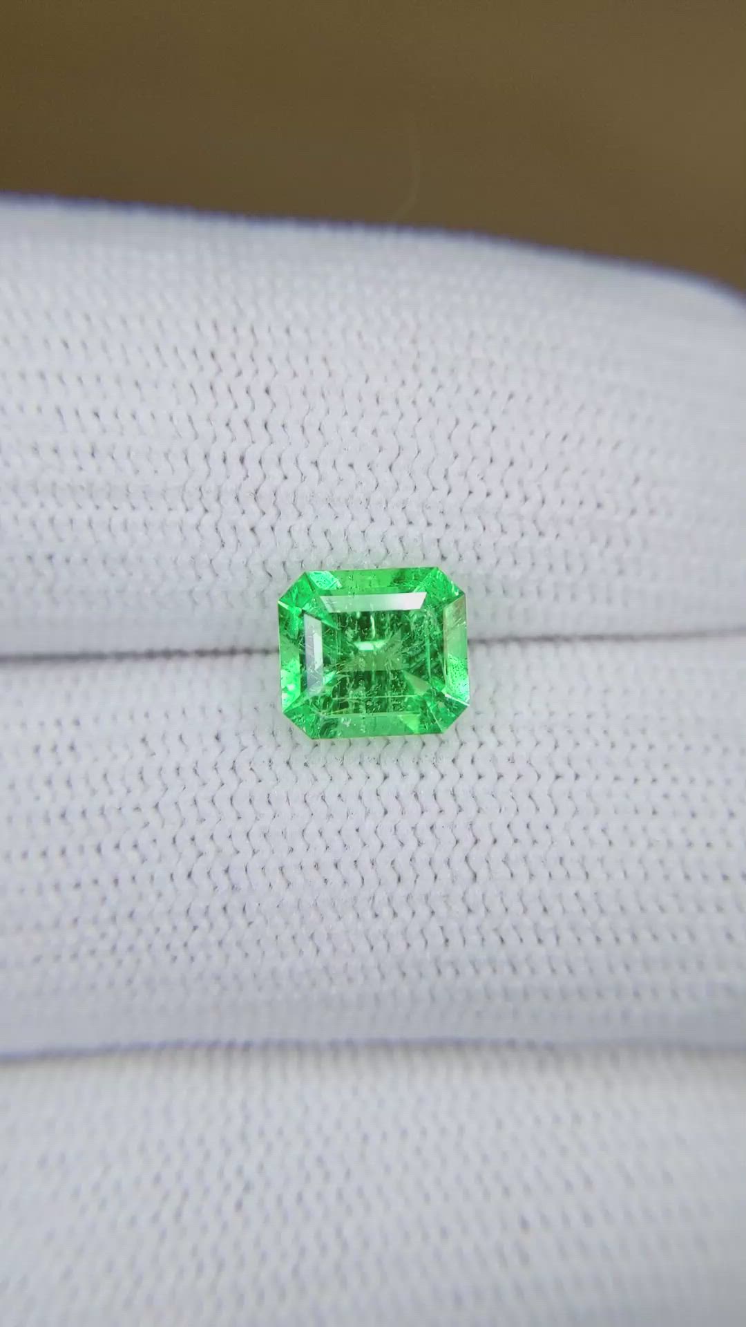 1.56 Ct. Emerald from Colombia Size Video