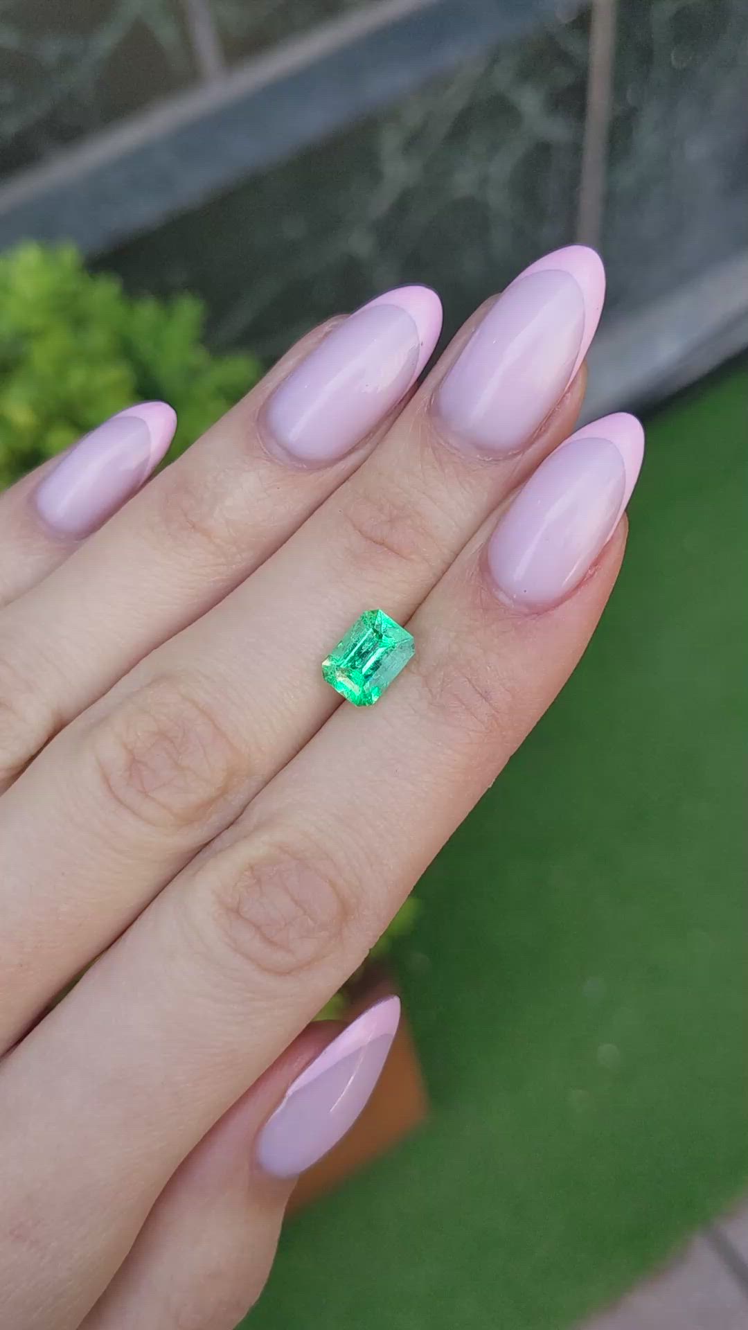 1.61 Ct. Emerald from Colombia Size Video