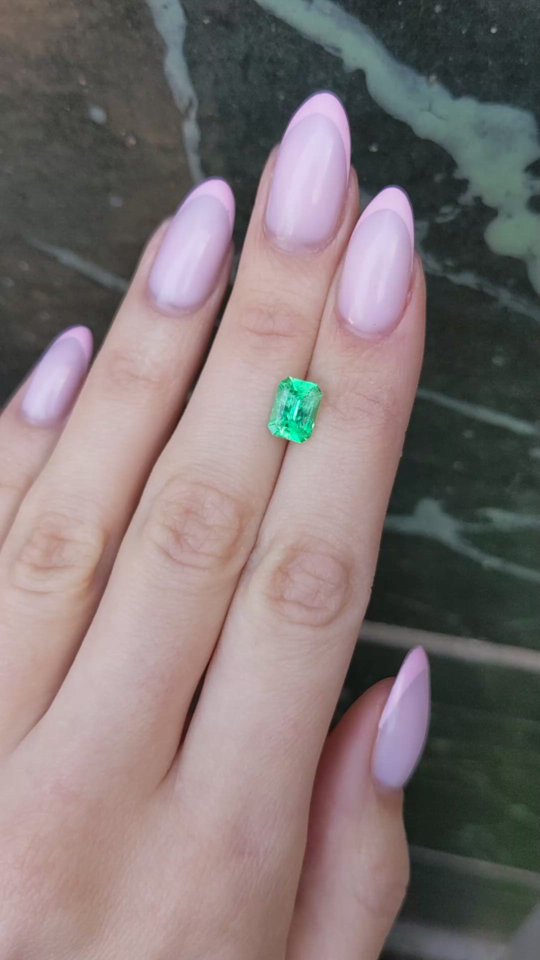 1.61 Ct. Emerald from Colombia Size Video