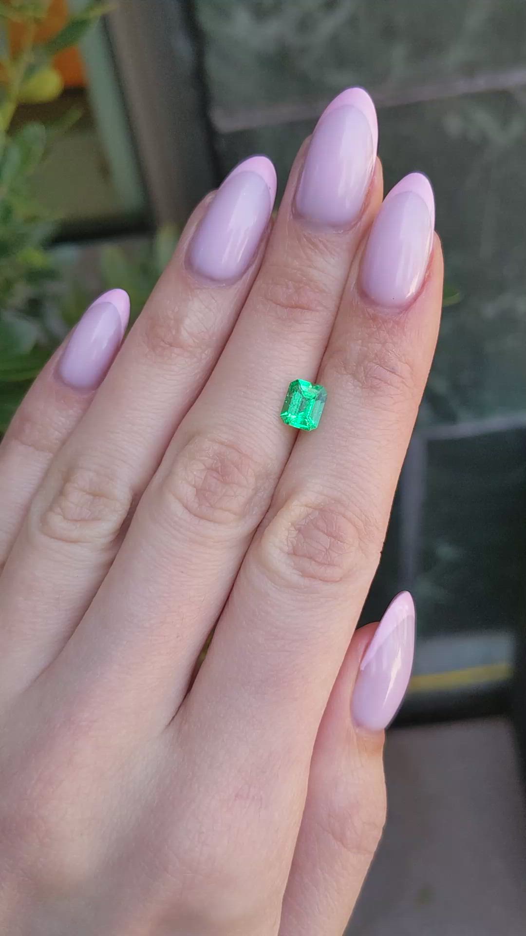 1.12 Ct. Emerald from Colombia Size Video