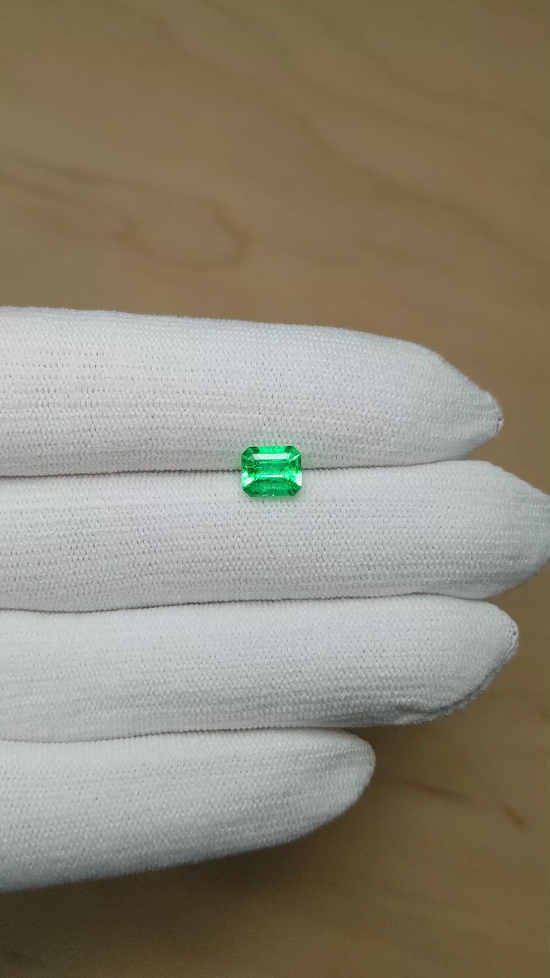 1.12 Ct. Emerald from Colombia Size Video