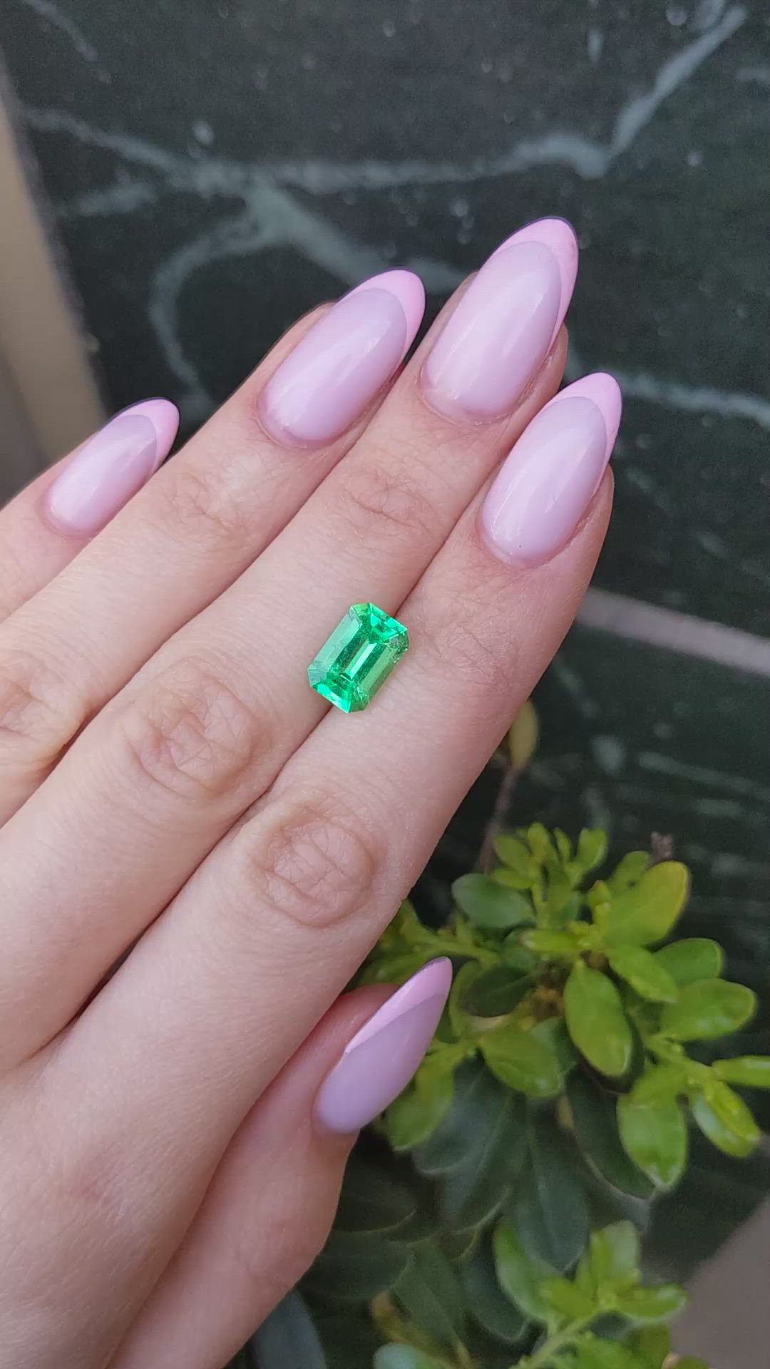 2.48 Ct. Emerald from Colombia Size Video