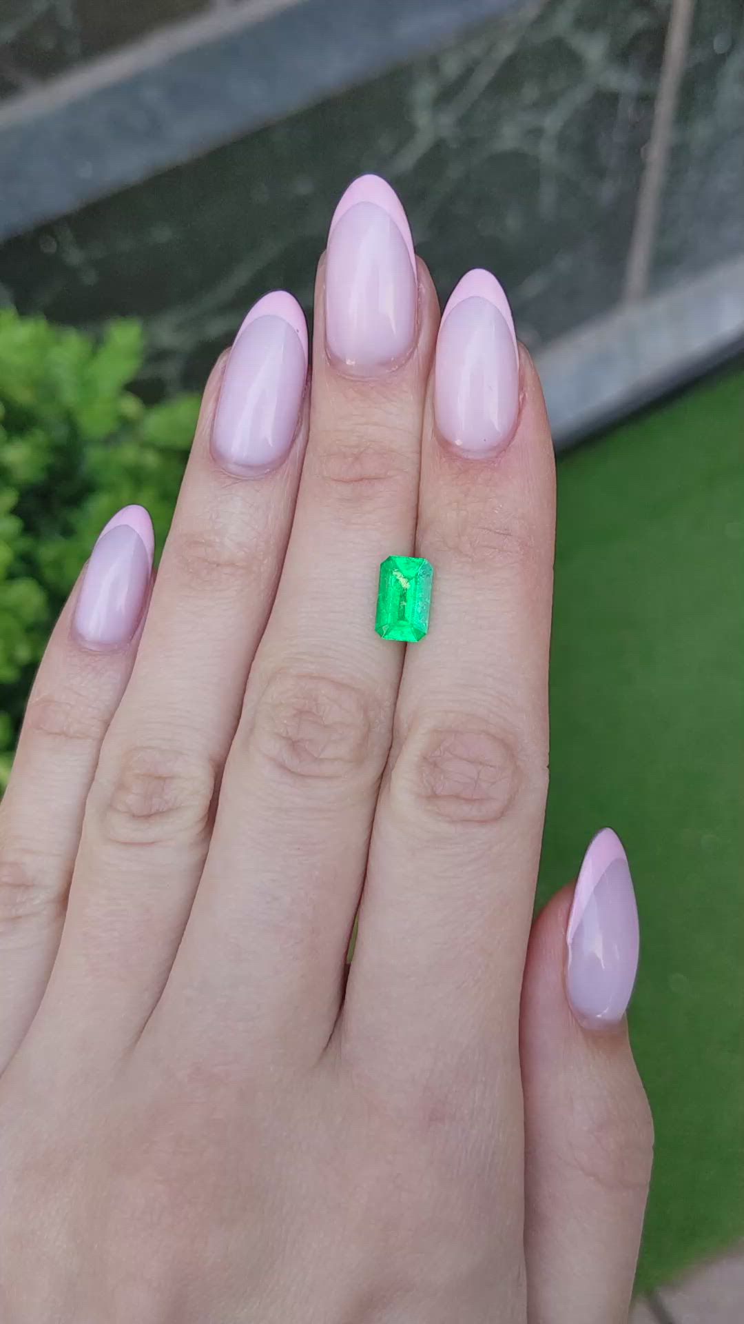 1.59 Ct. Emerald from Colombia Size Video