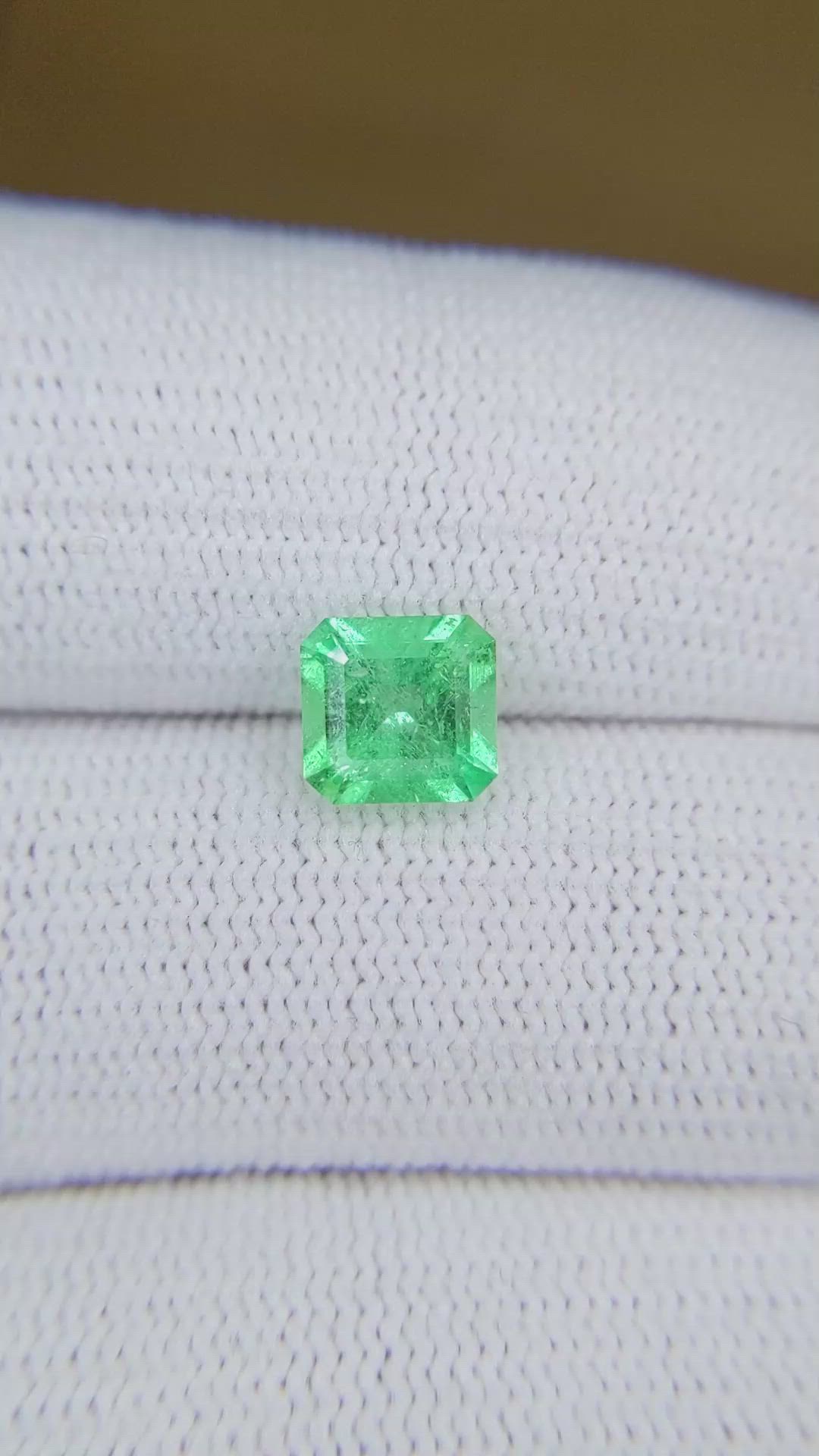 1.31 Ct. Emerald from Colombia Size Video