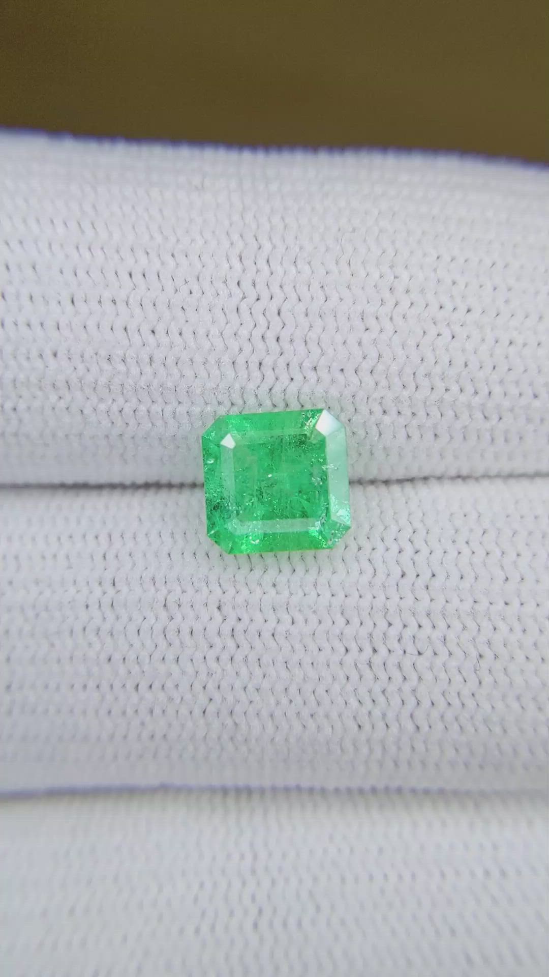 1.51 Ct. Emerald from Colombia Size Video
