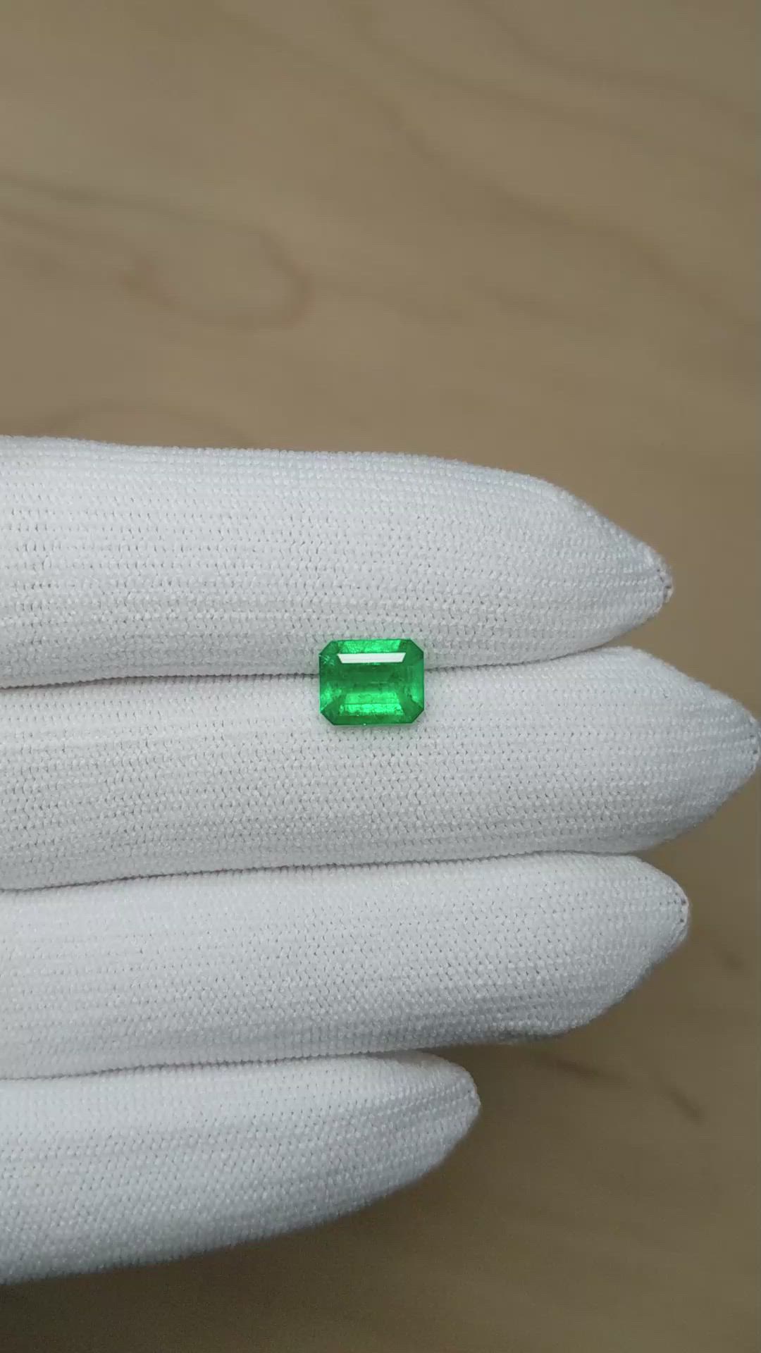 1.46 Ct. Emerald from Colombia Size Video